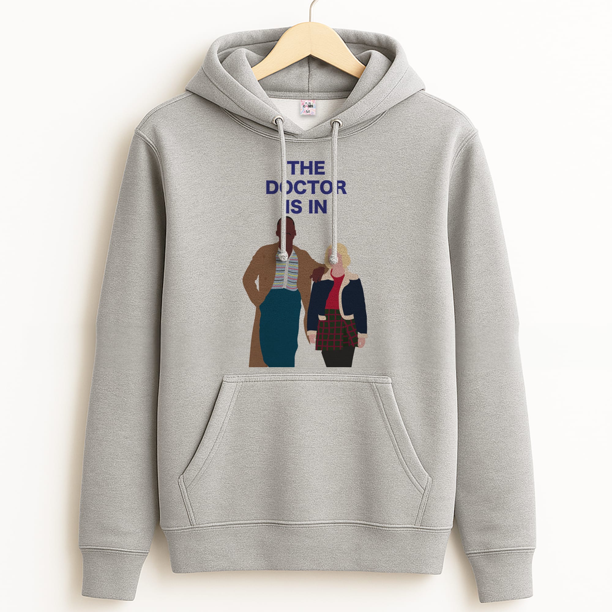 The Doctor Is In - Doctor Who Grey Hoodie