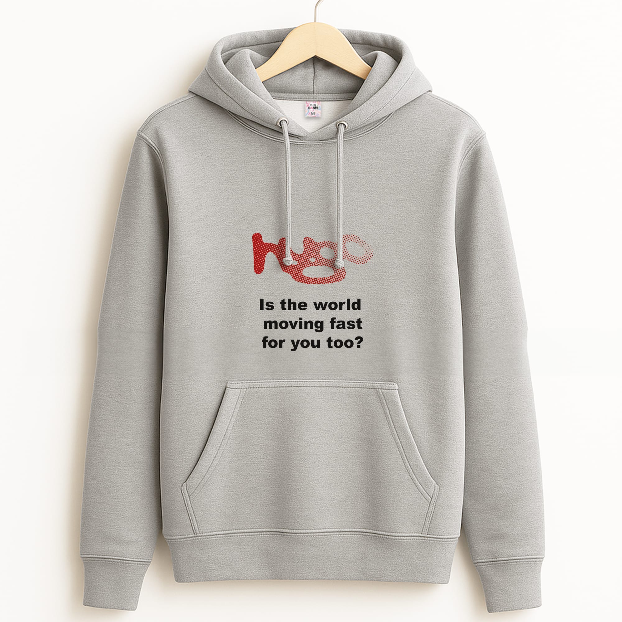 Pink Hugo - Grey Hoodie