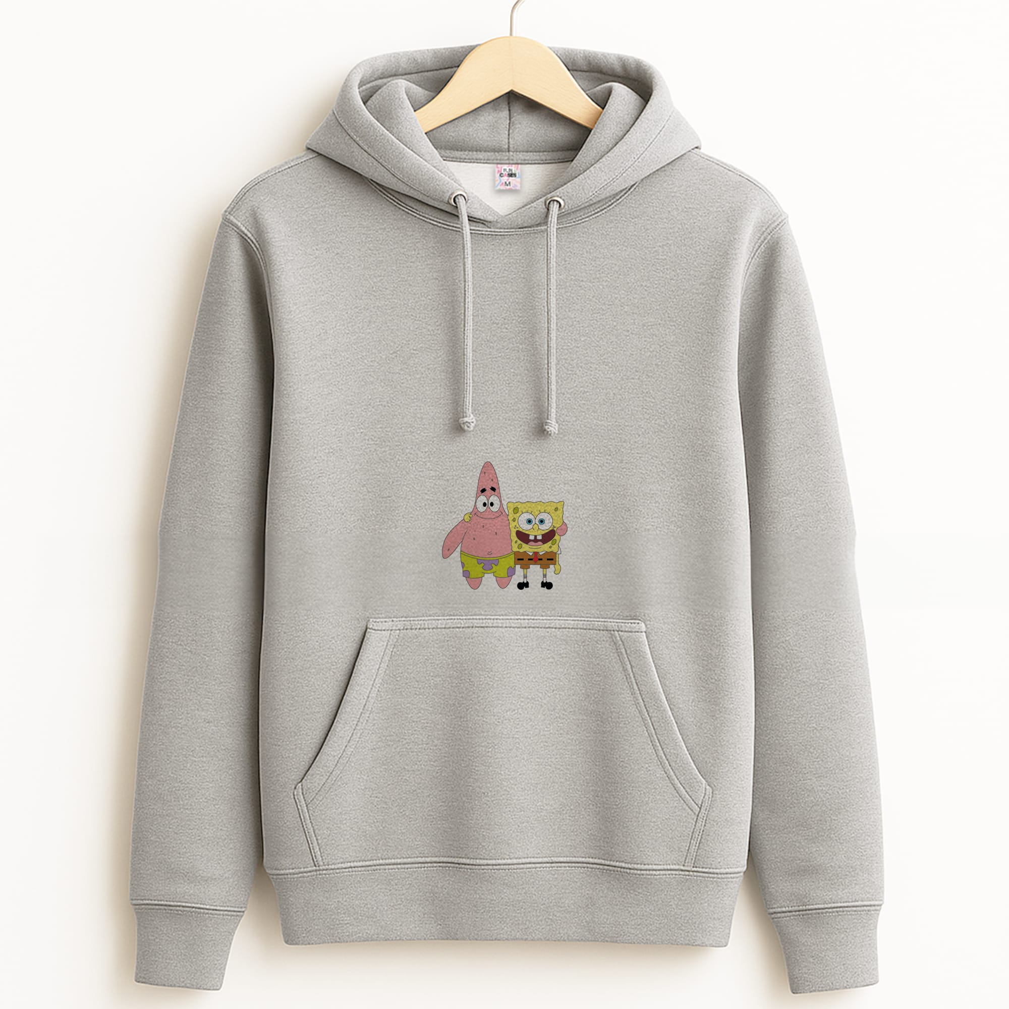 Patrick And Sponge Grey Hoodie