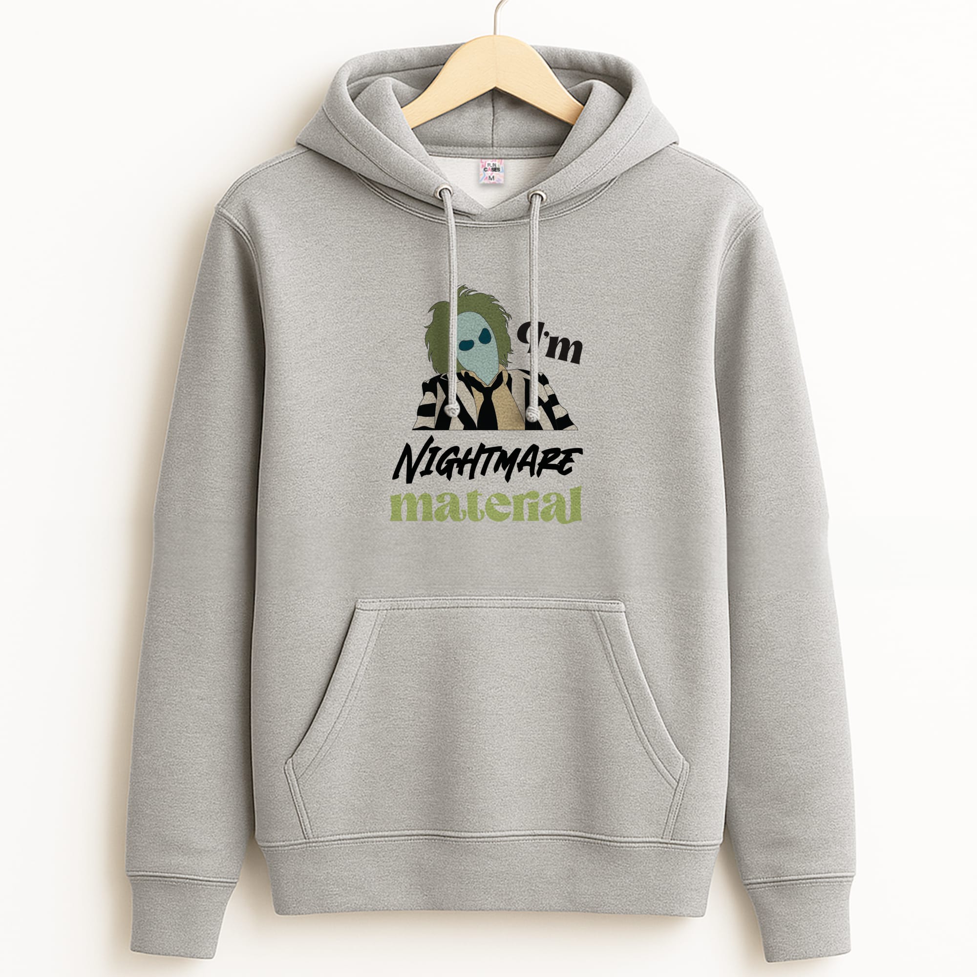 I'm Nightmare Material Grey Hoodie