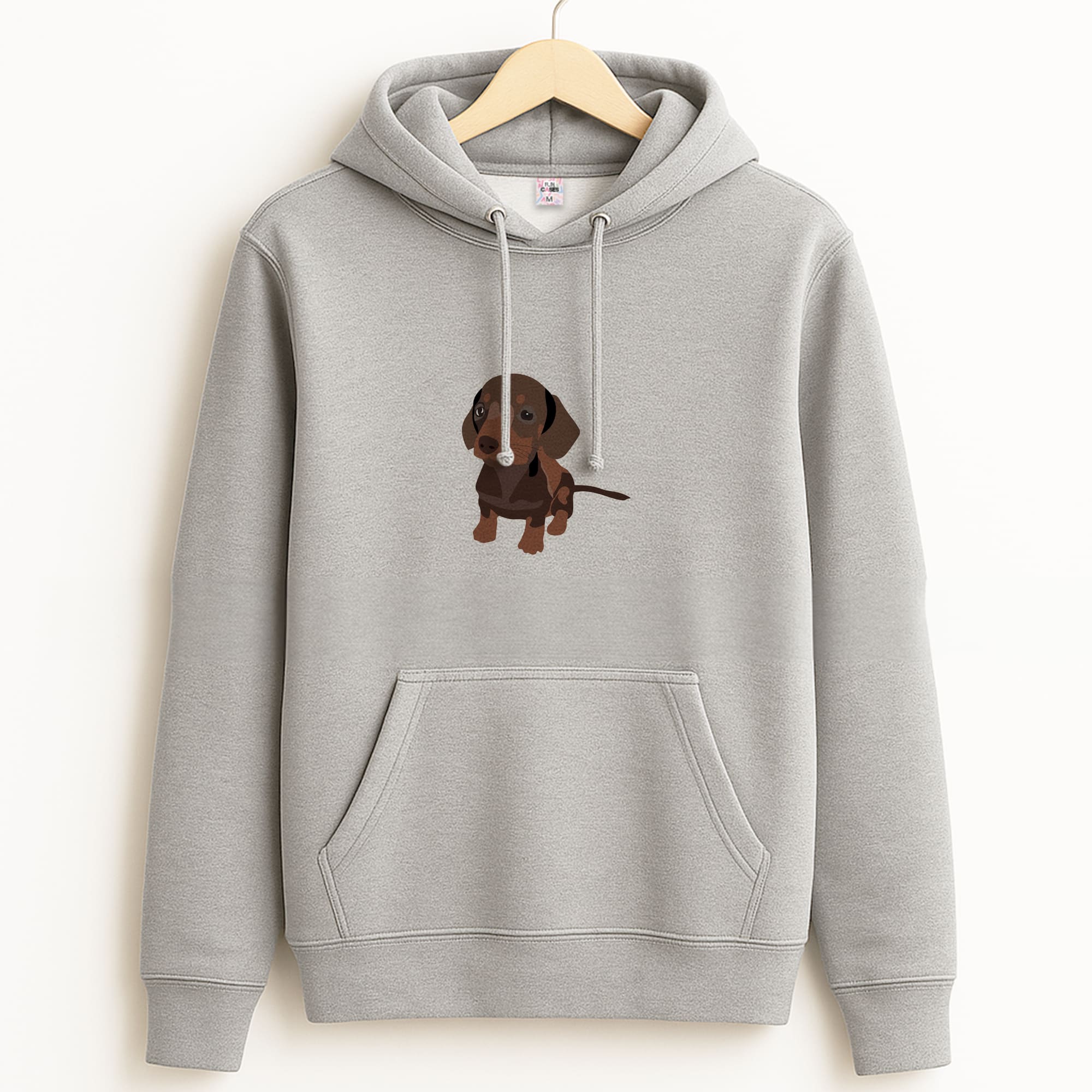 Brown - Dachshunds Grey Hoodie