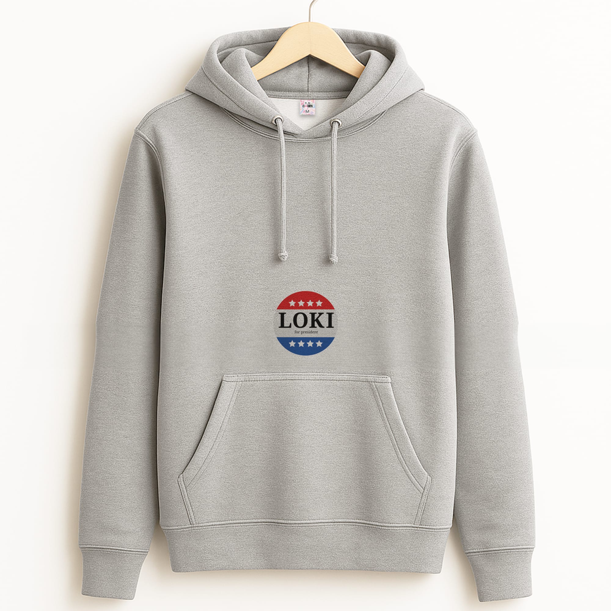 Loki For President Grey Hoodie