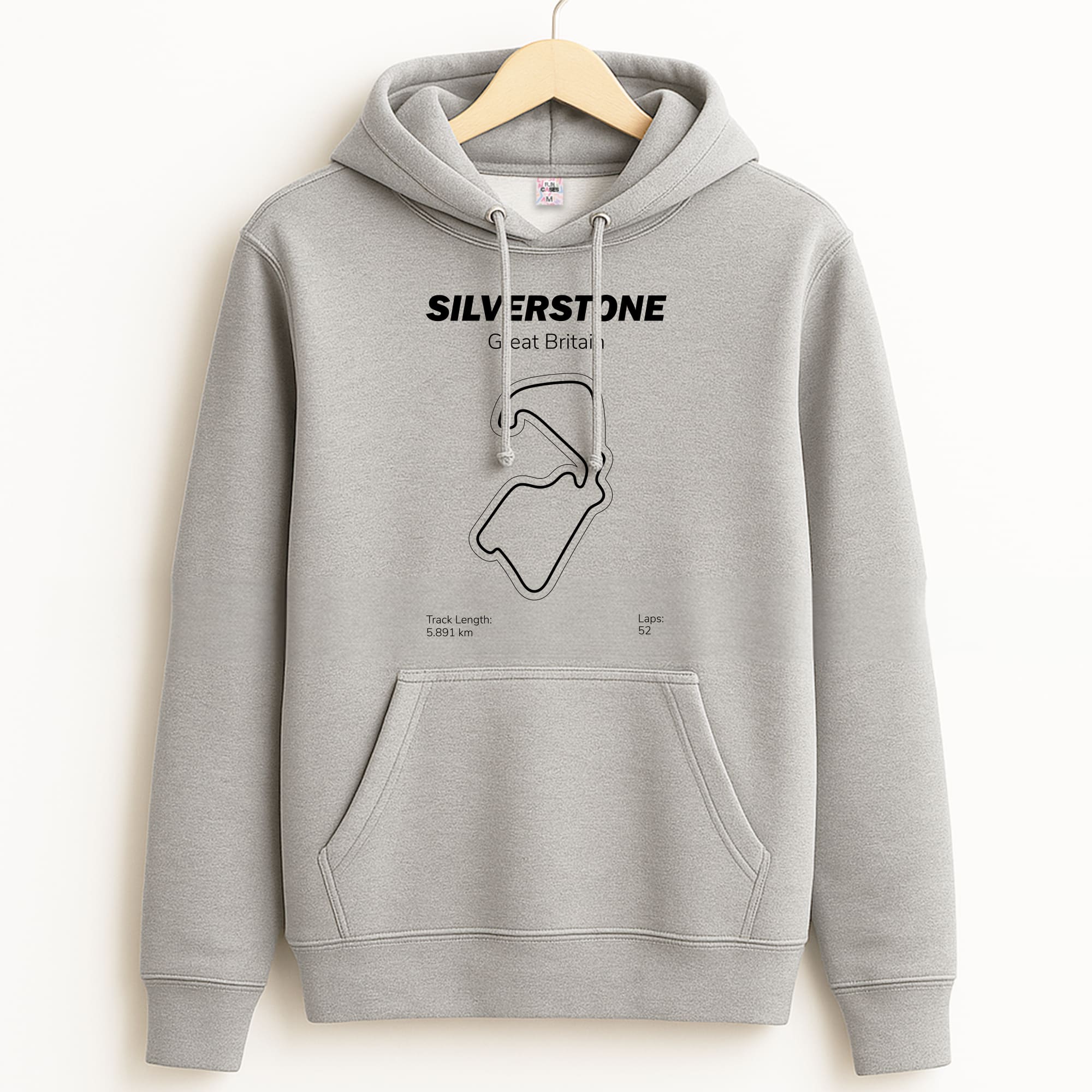 Silverstone Circuit Grey Hoodie