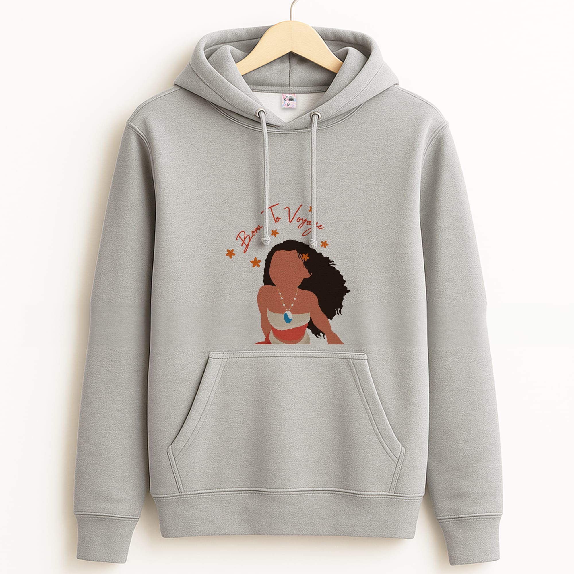 Born To Voyage Grey Hoodie