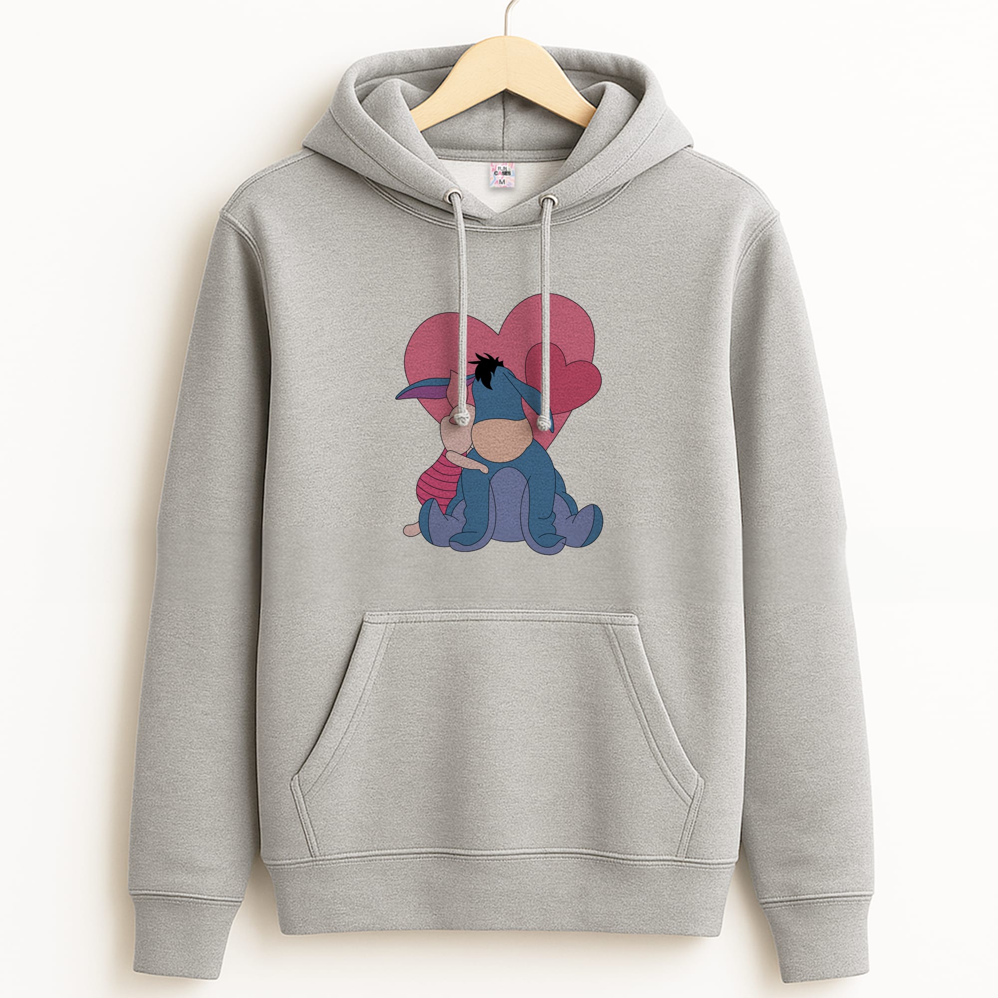 Donkey and Pig Valentine's Hoodie