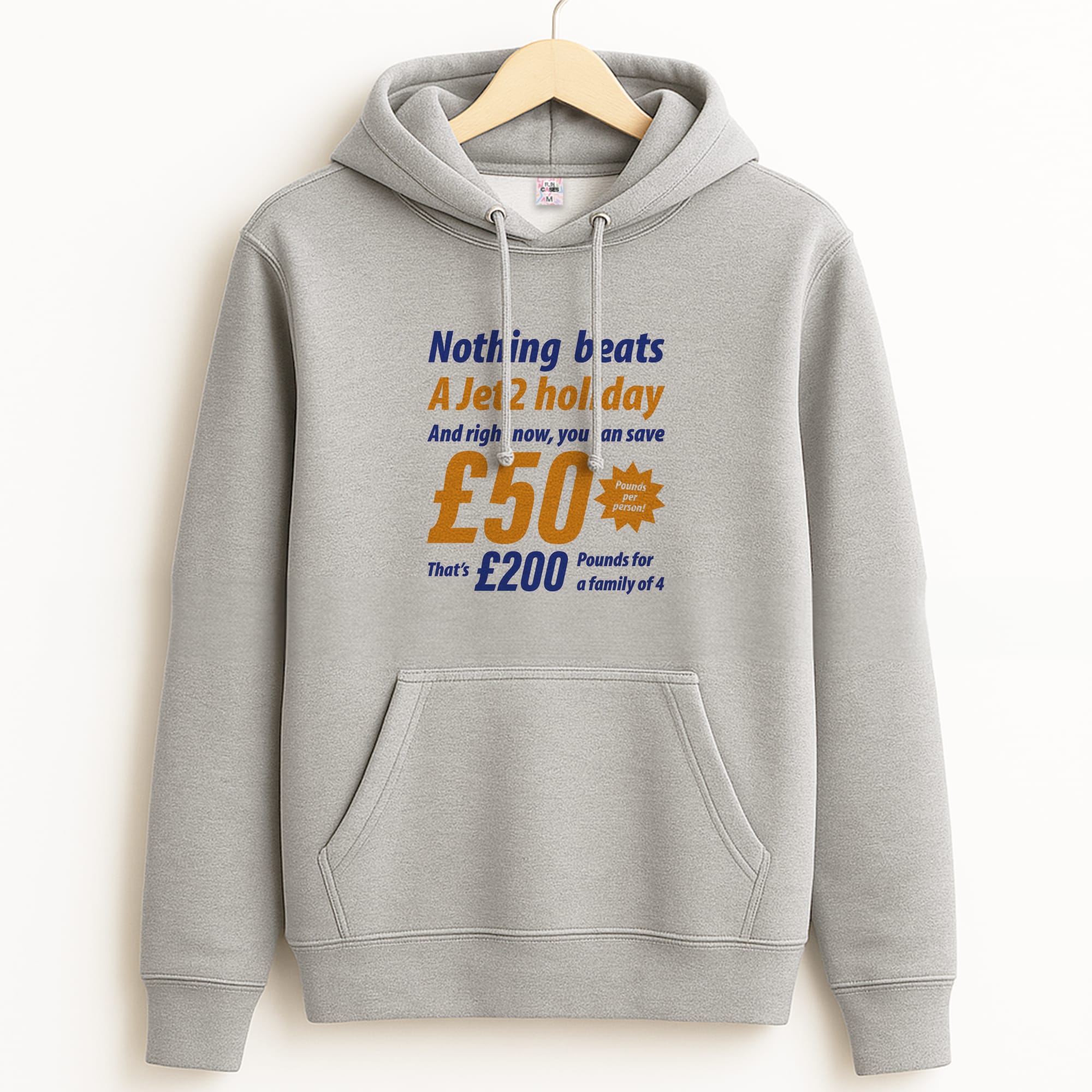 Nothing Beats A Jet Holiday Grey Hoodie