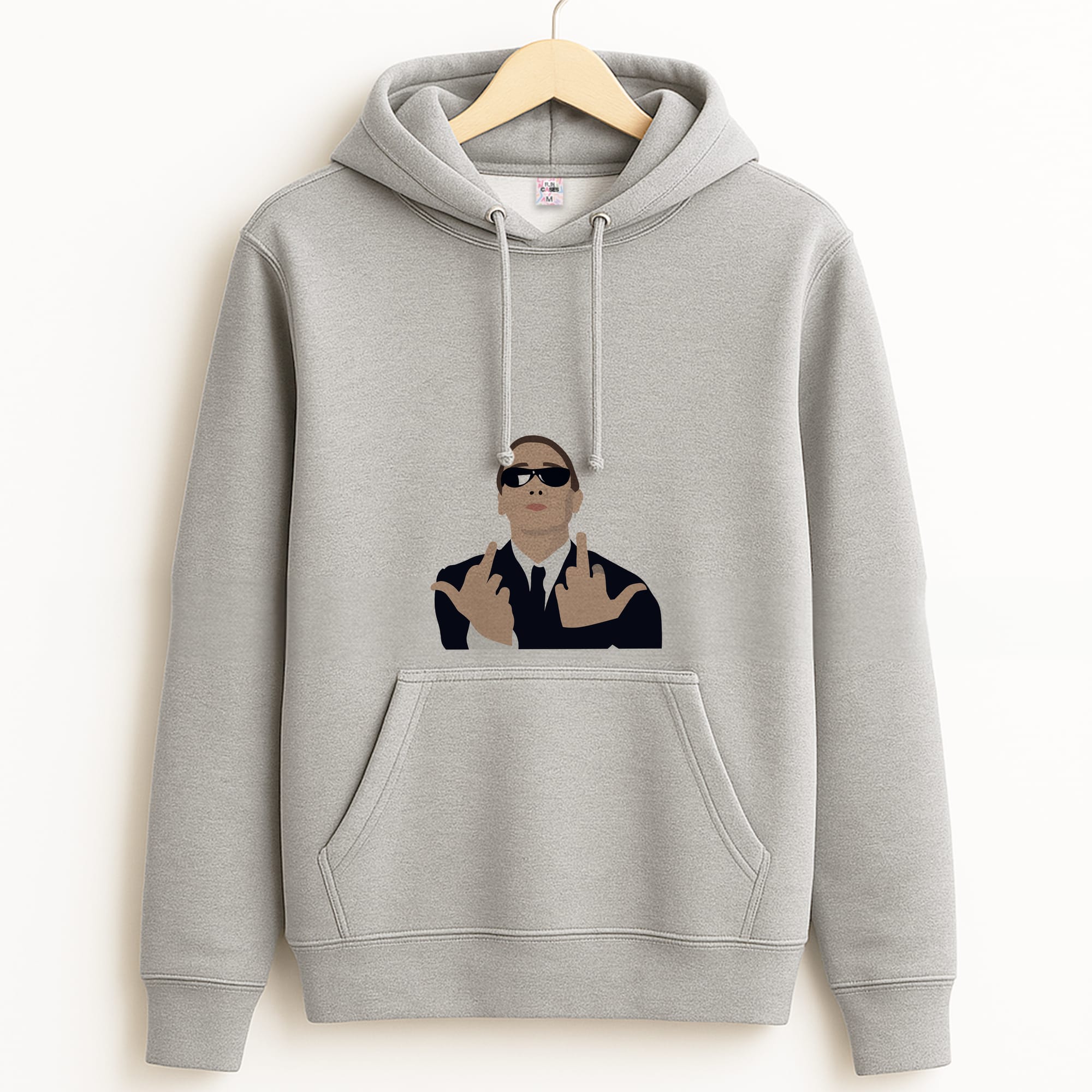 Middle Finger Grey Hoodie