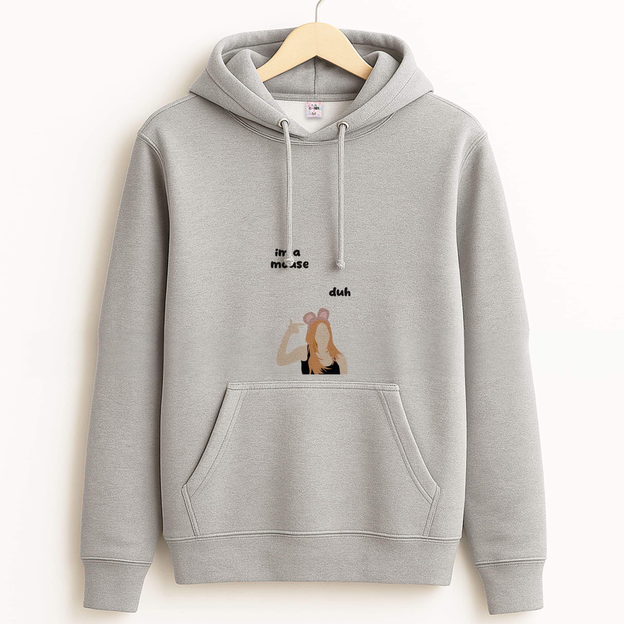 I'm a mouse Halloween - Mean Girls Grey Hoodie