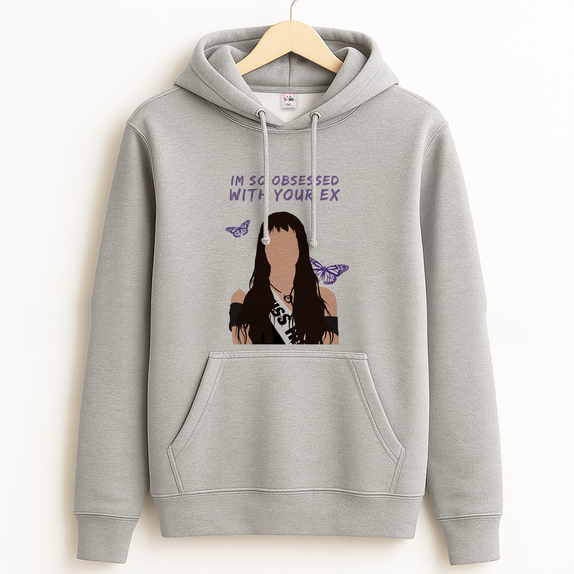 Obsessed With Your Ex Grey Hoodie