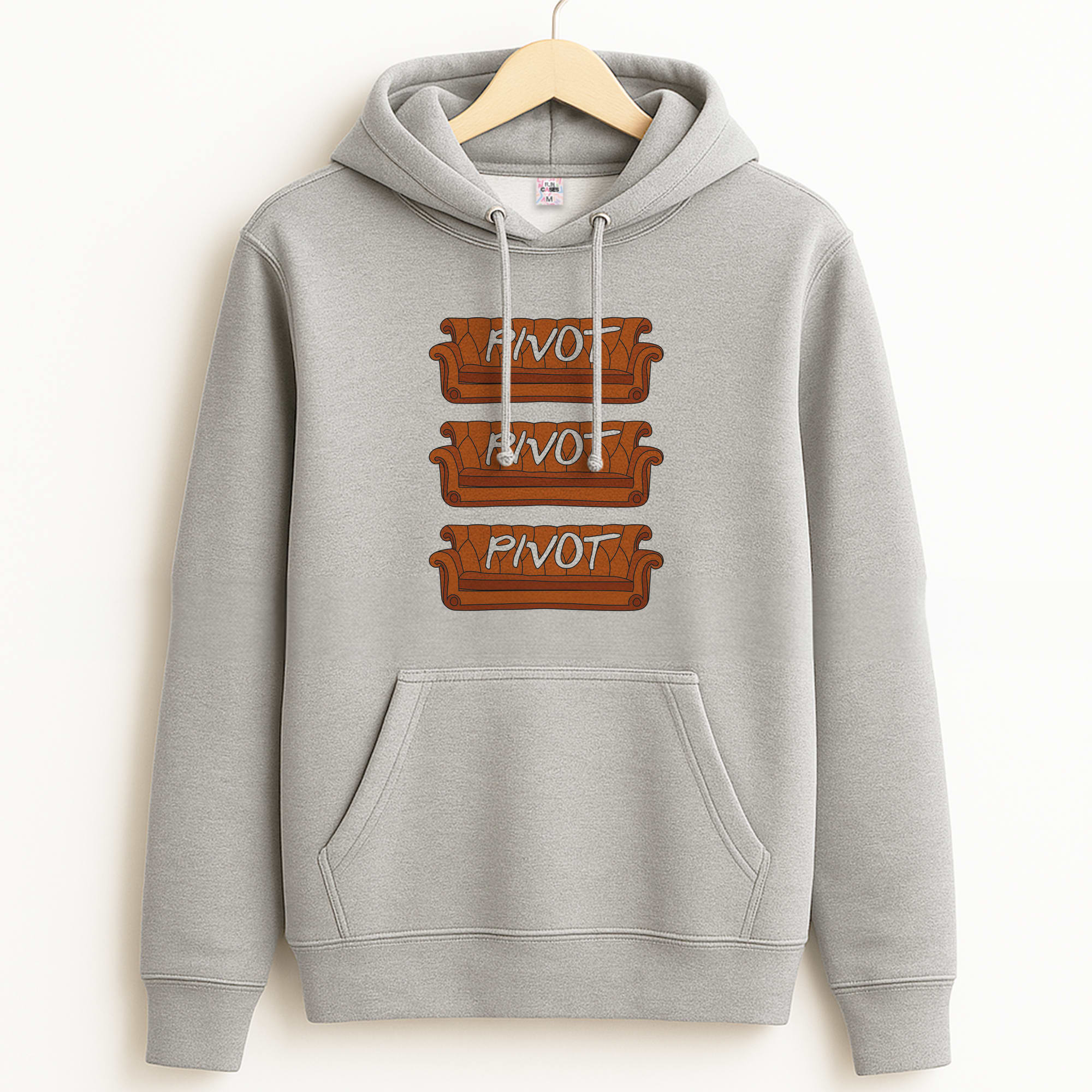 Sitcom Couches Pivot Grey Hoodie