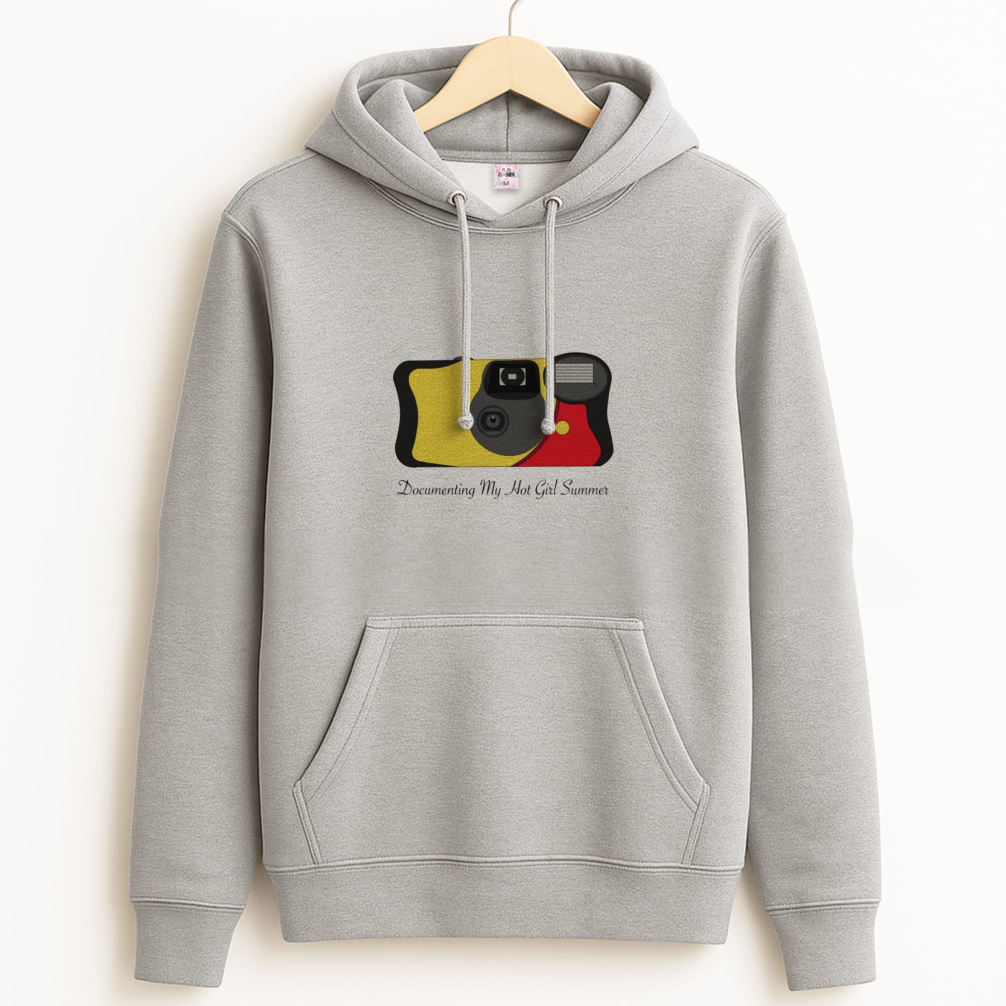 Documenting My Hot Girl Summer Camera Grey Hoodie