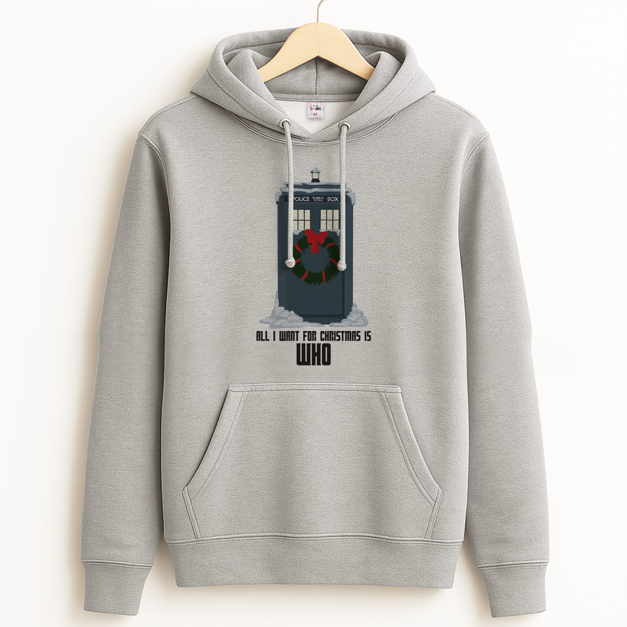 All I Want For Christmas Is Who - Doctor Who Grey Hoodie