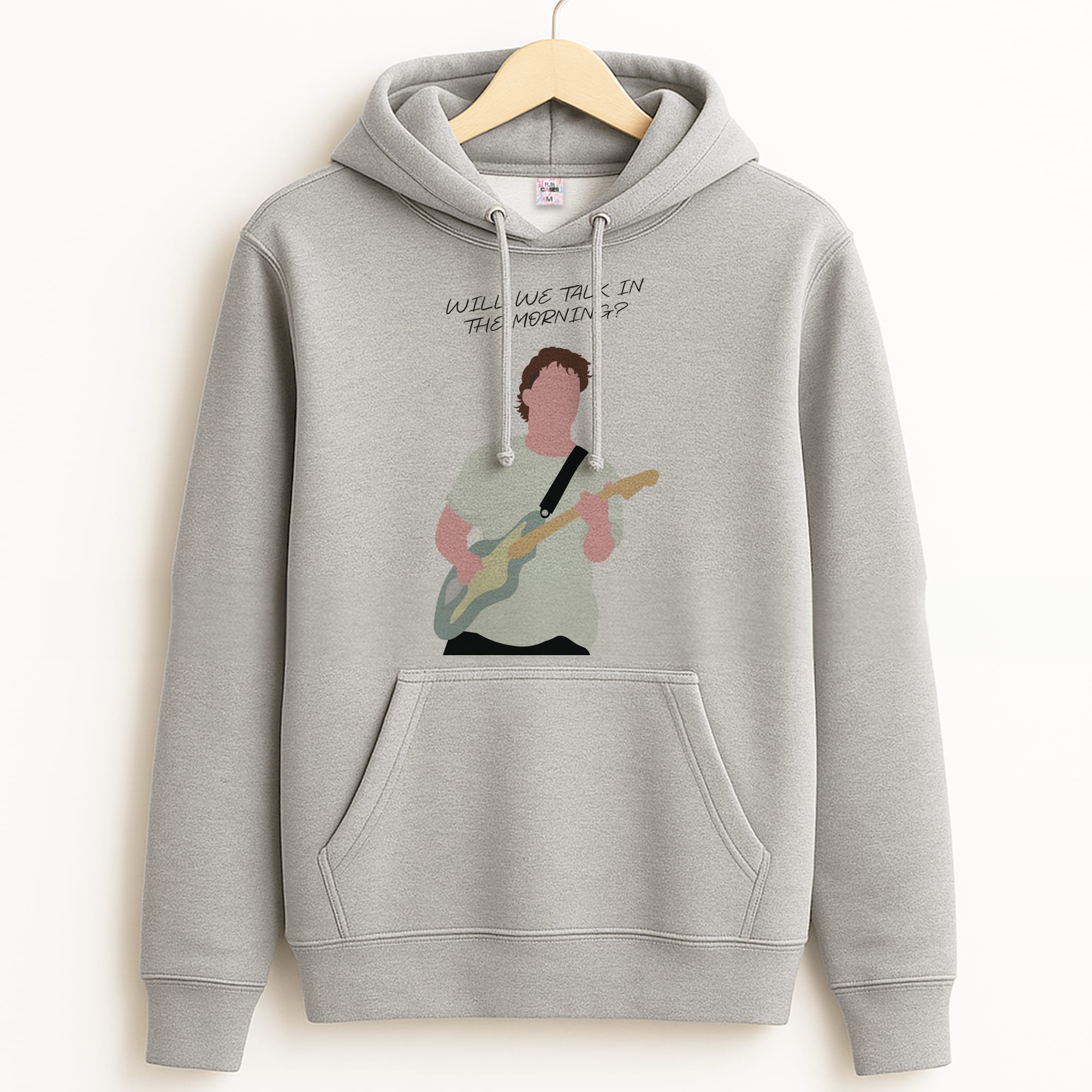 Will We Talk In The Morning Yellow Grey Hoodie
