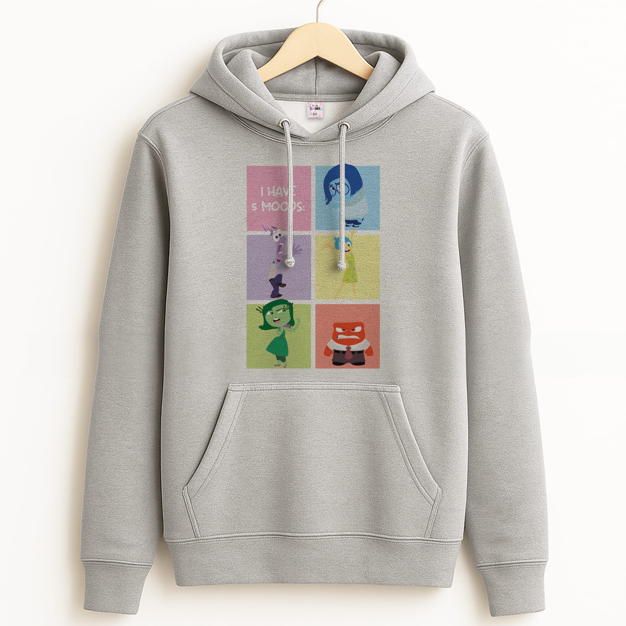 I Have Moods - Inside Out Grey Hoodie