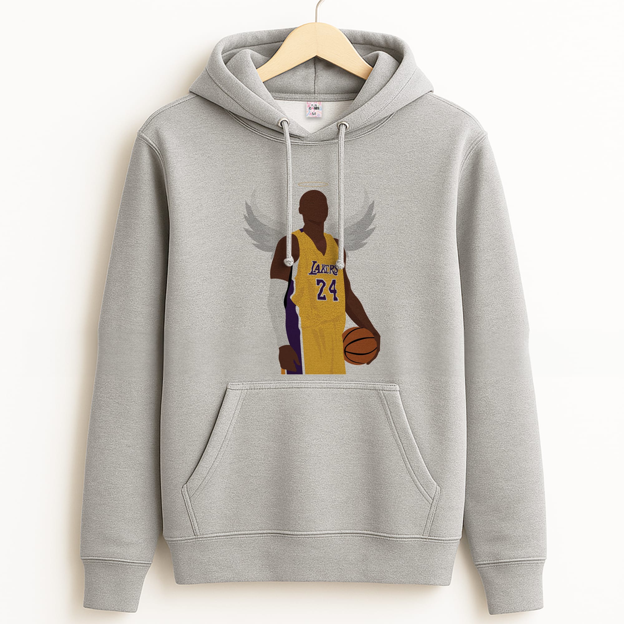 Kobe with wings - Basketball Grey Hoodie