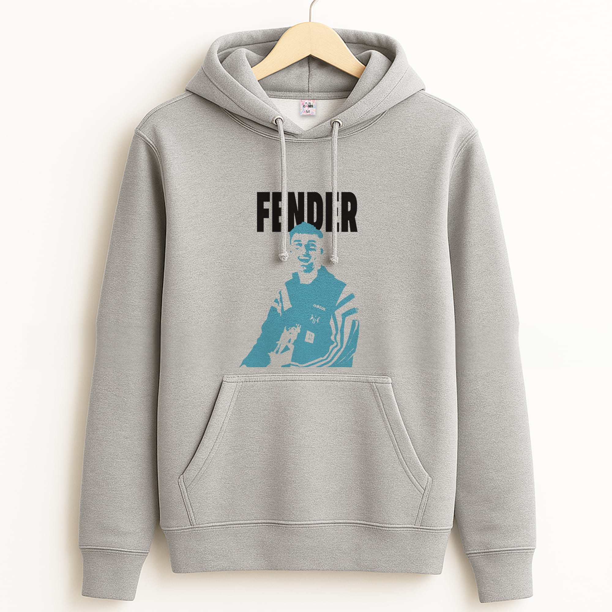Fender Silhouette Blue Grey Hoodie