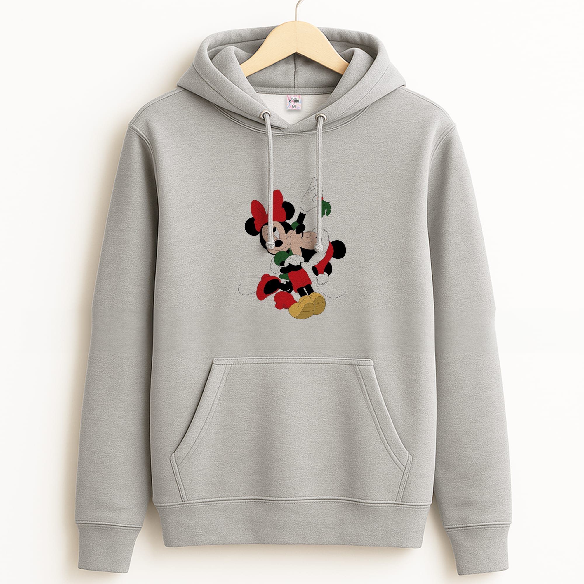Mistletoe Fairytale Mice - Christmas Grey Hoodie