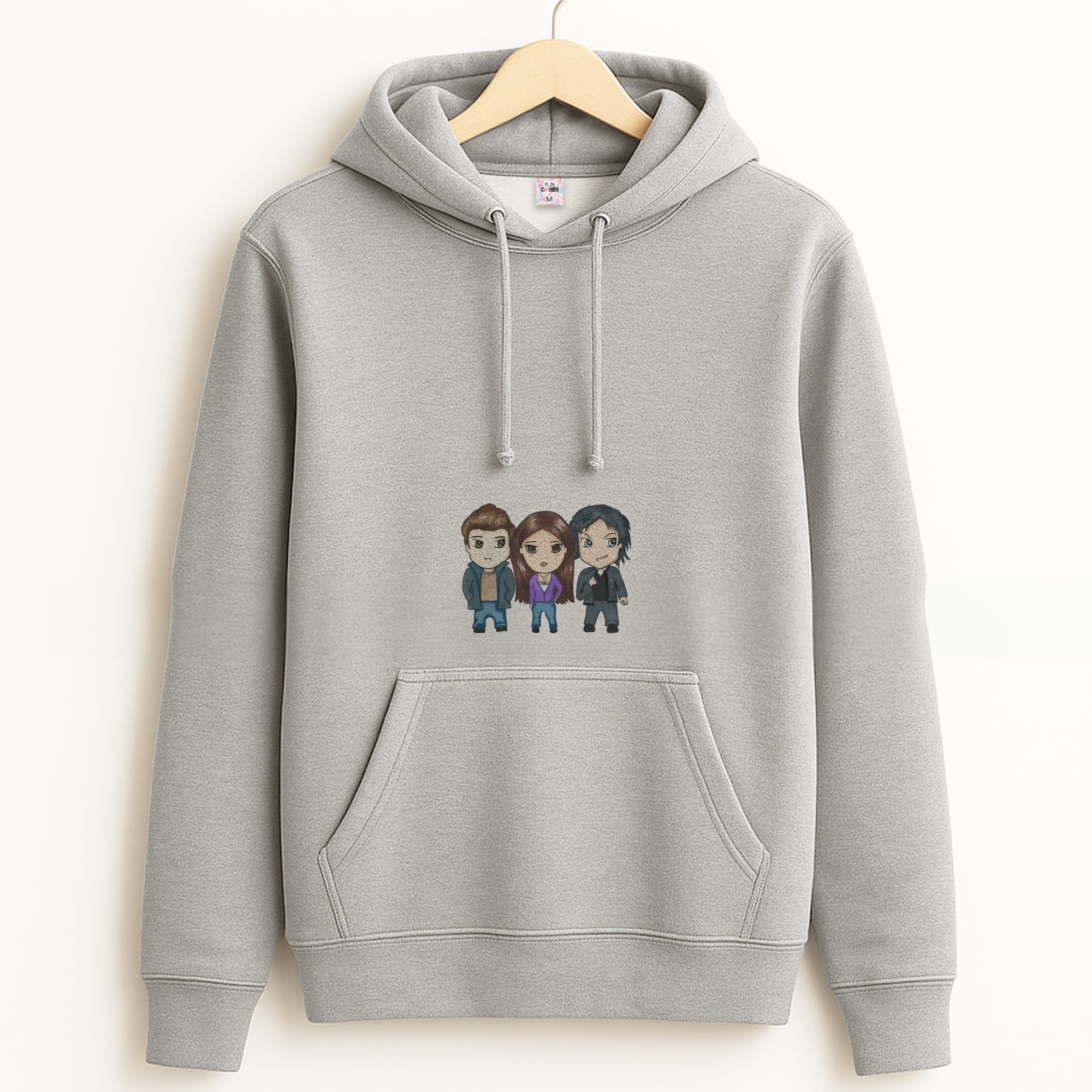 VPD Cartoon Grey Hoodie