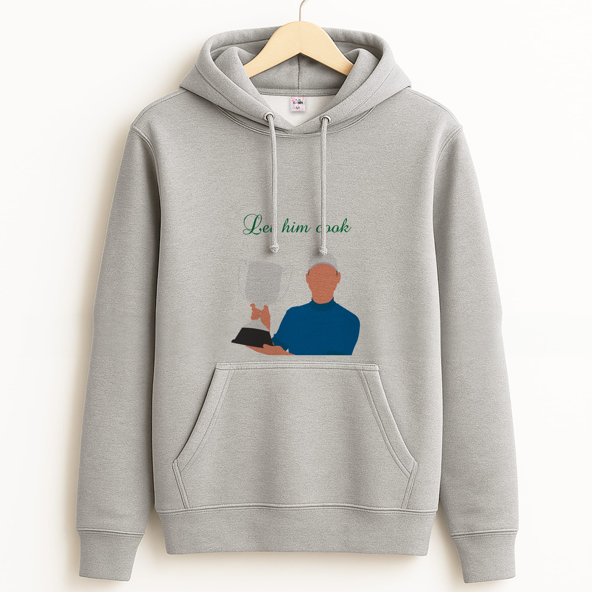 Let Him Cook Grey Hoodie