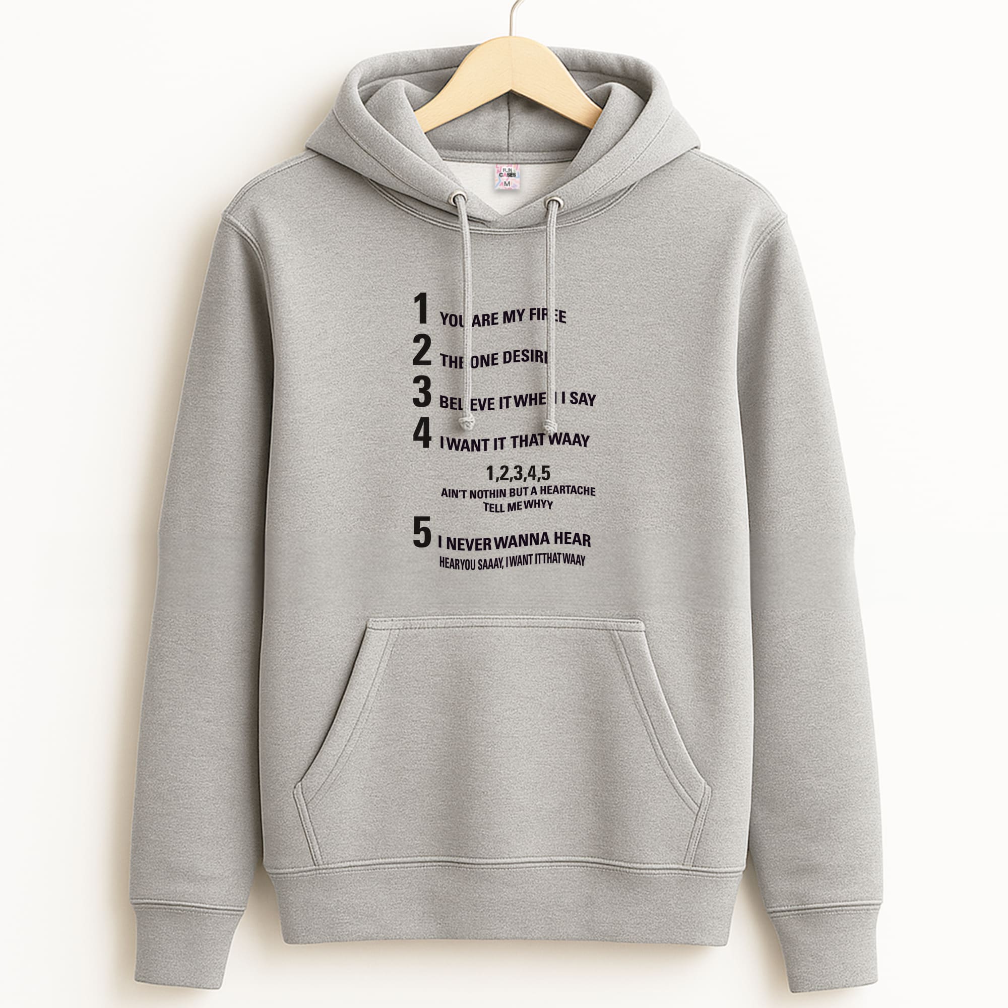 I Want It That Way - B99 Grey Hoodie