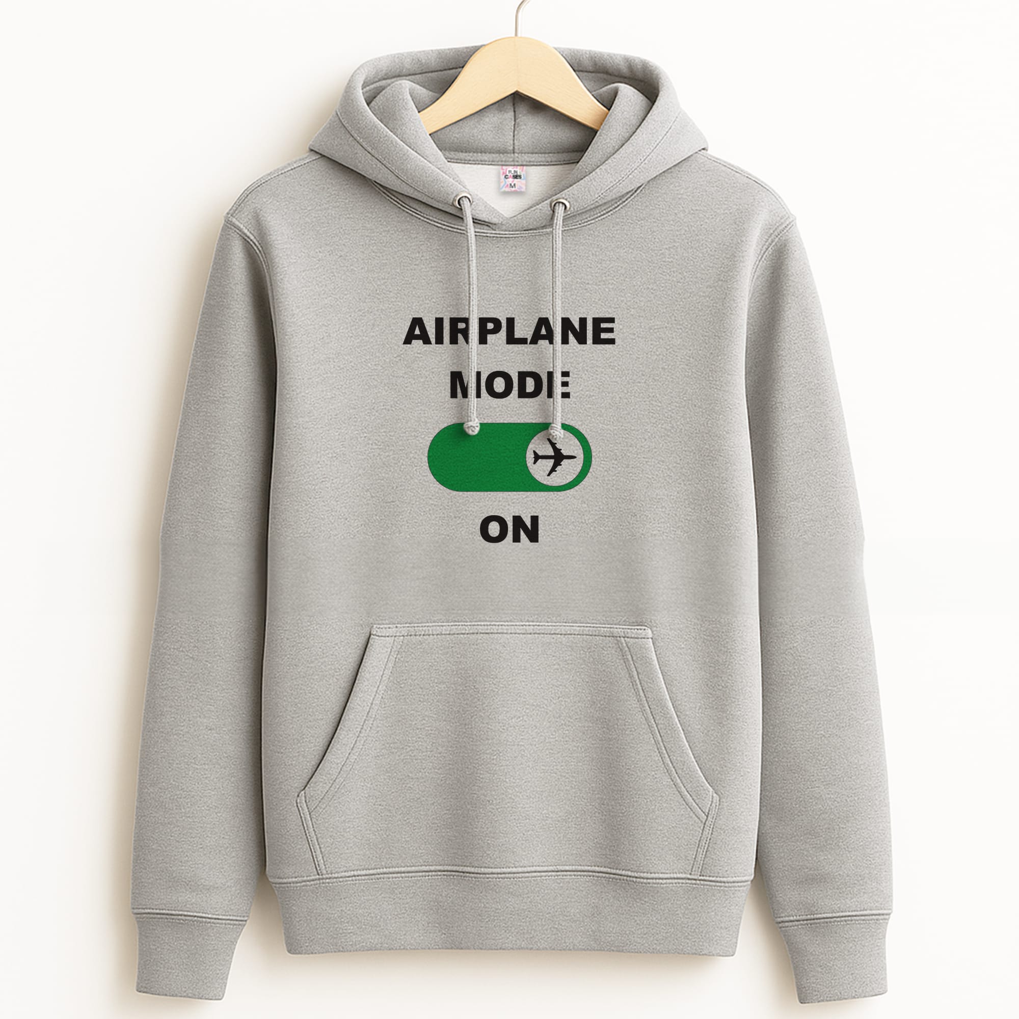 Airplane Mode On - Travel Grey Hoodie