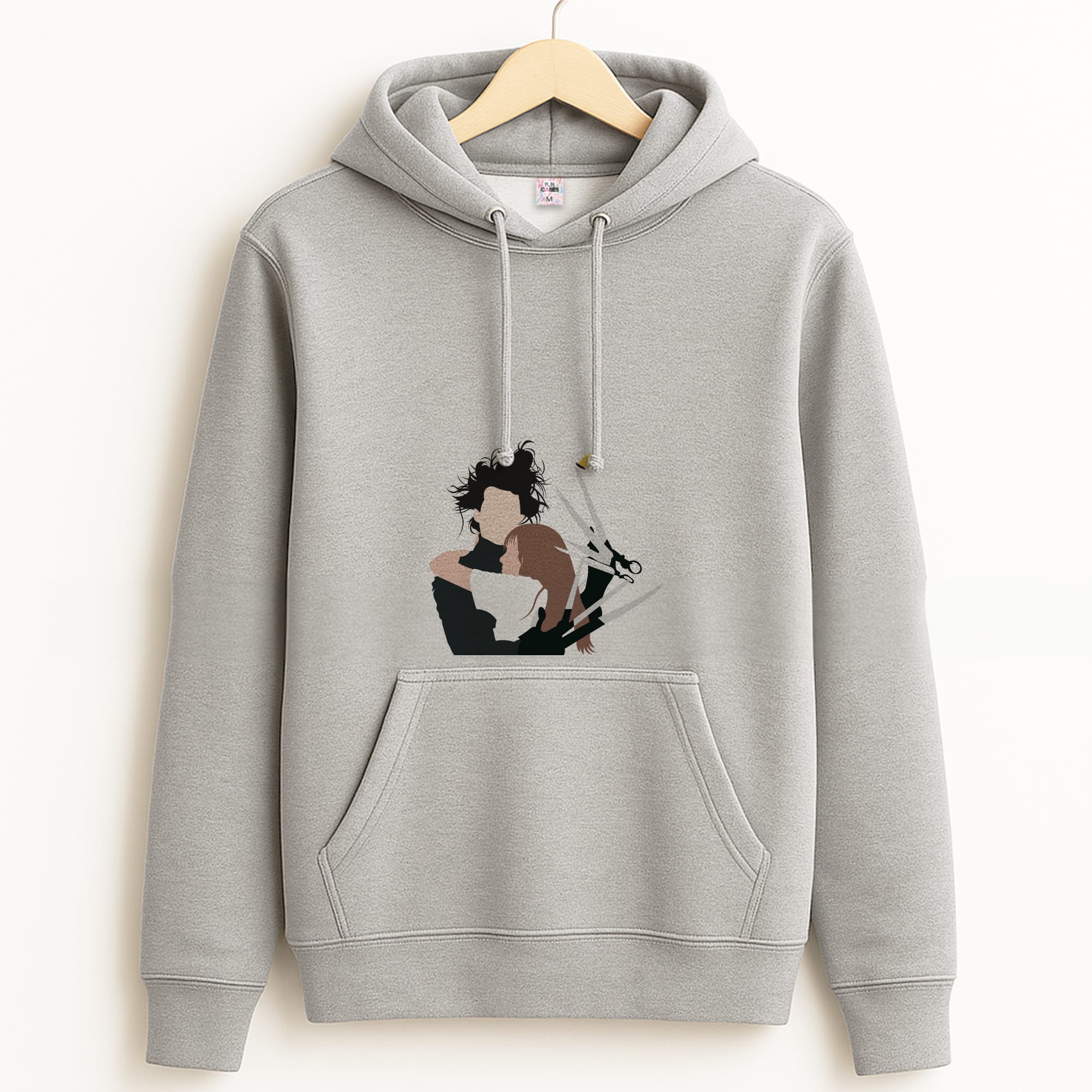 Edward And Kim -Scissorhands Grey Hoodie