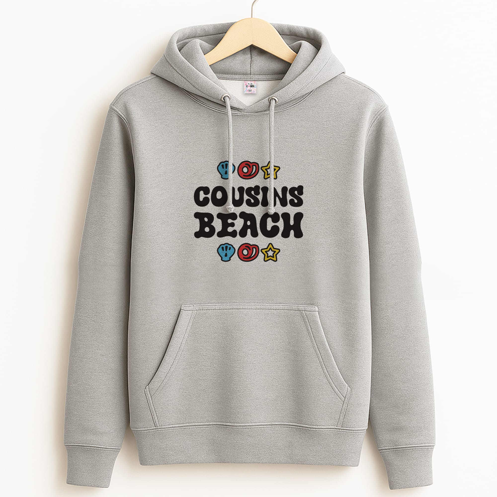 Cartoon Cousins Beach Grey Hoodie