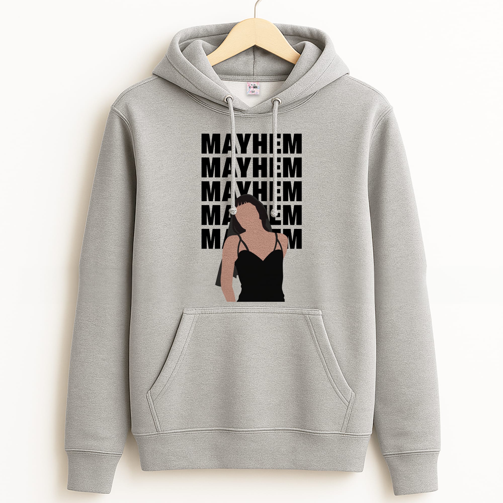 Neon Green Mayhem Grey Hoodie