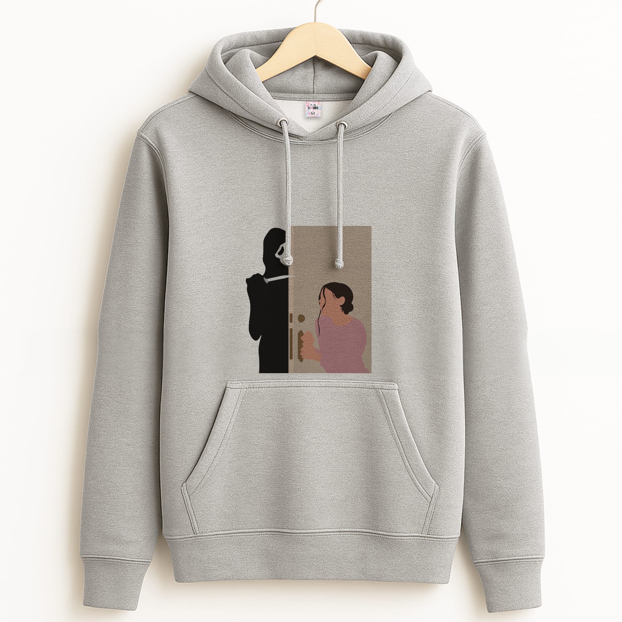 Tara And Ghostface - Scream Grey Hoodie