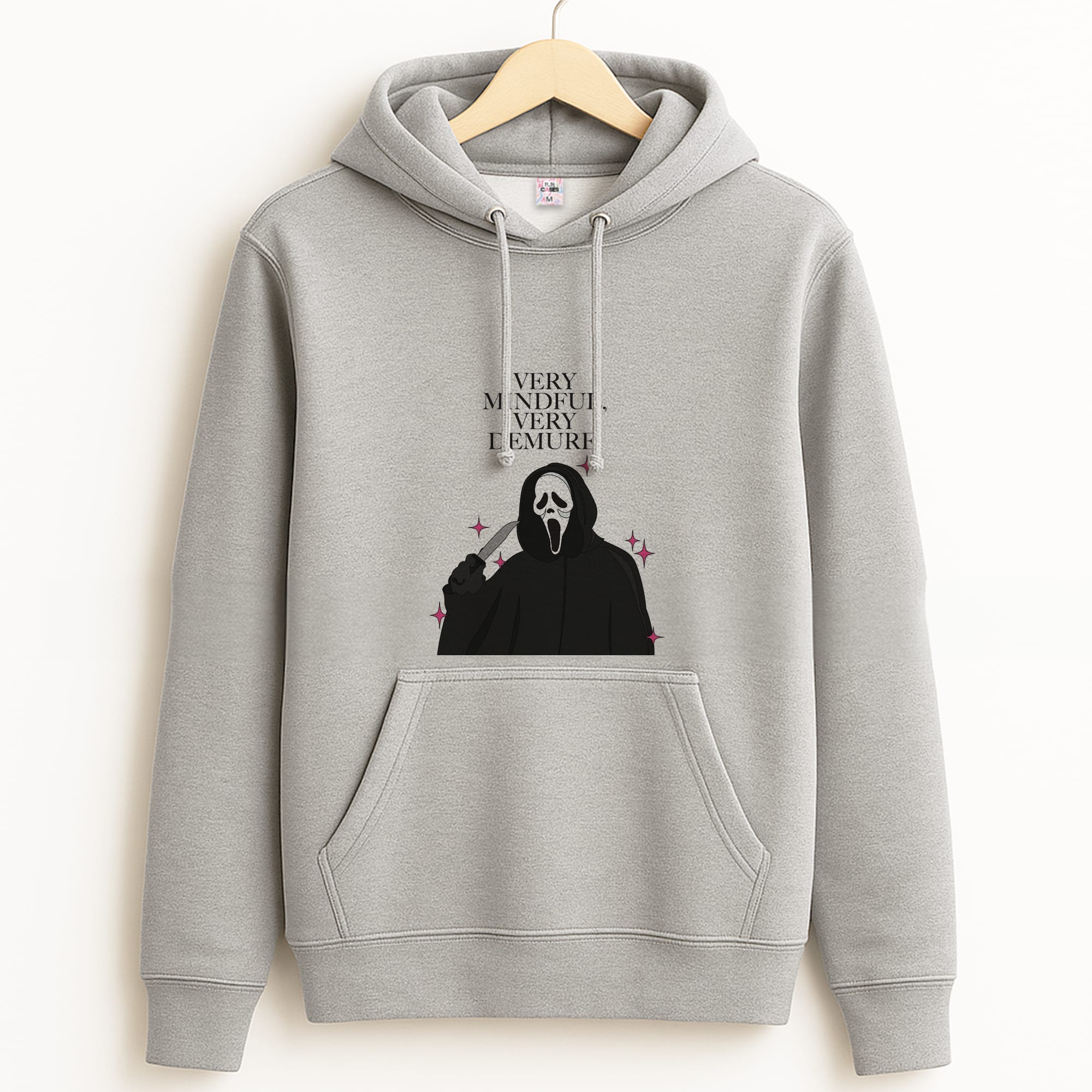 Very Mindful, Very Demure Grey Hoodie