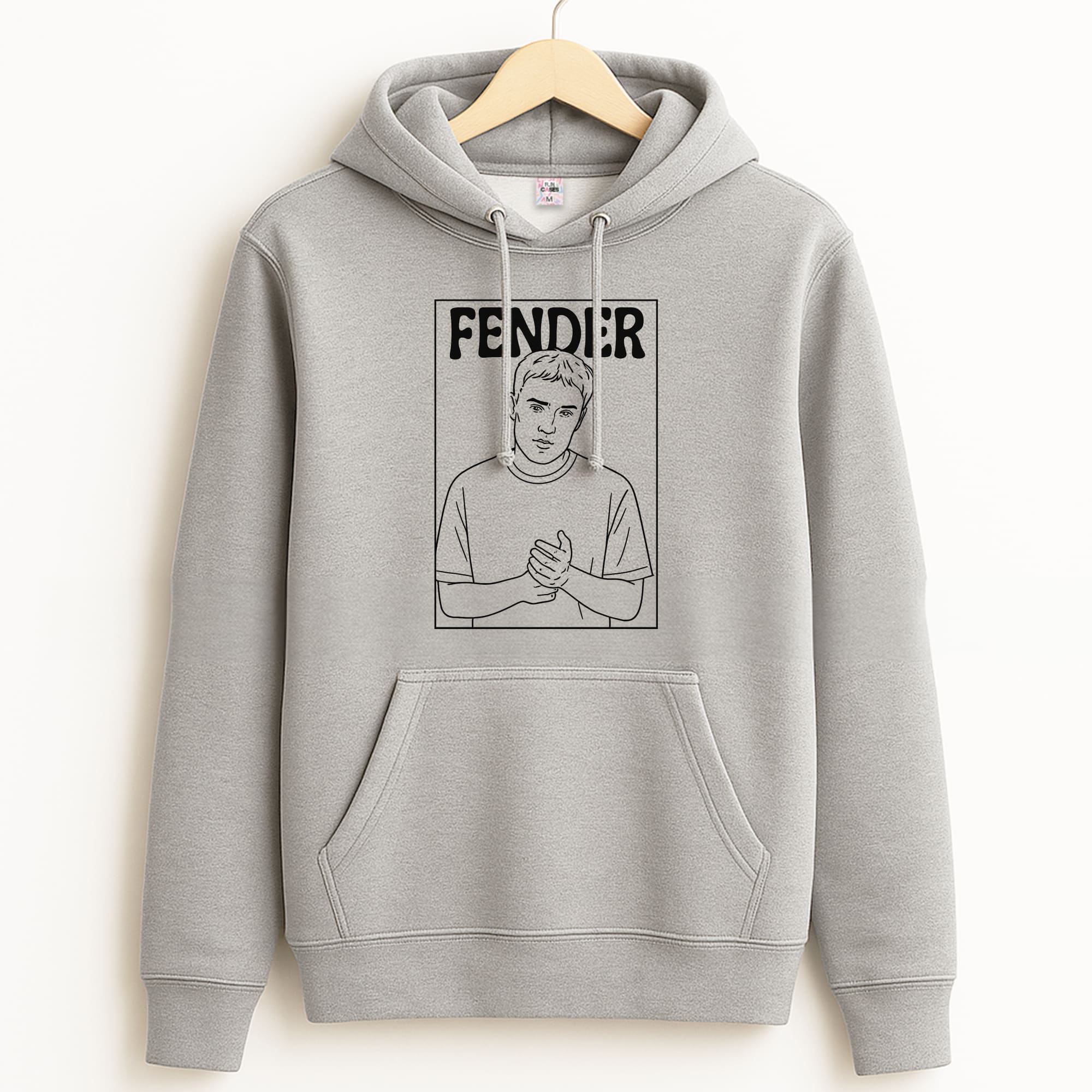 Fender Outline Grey Hoodie