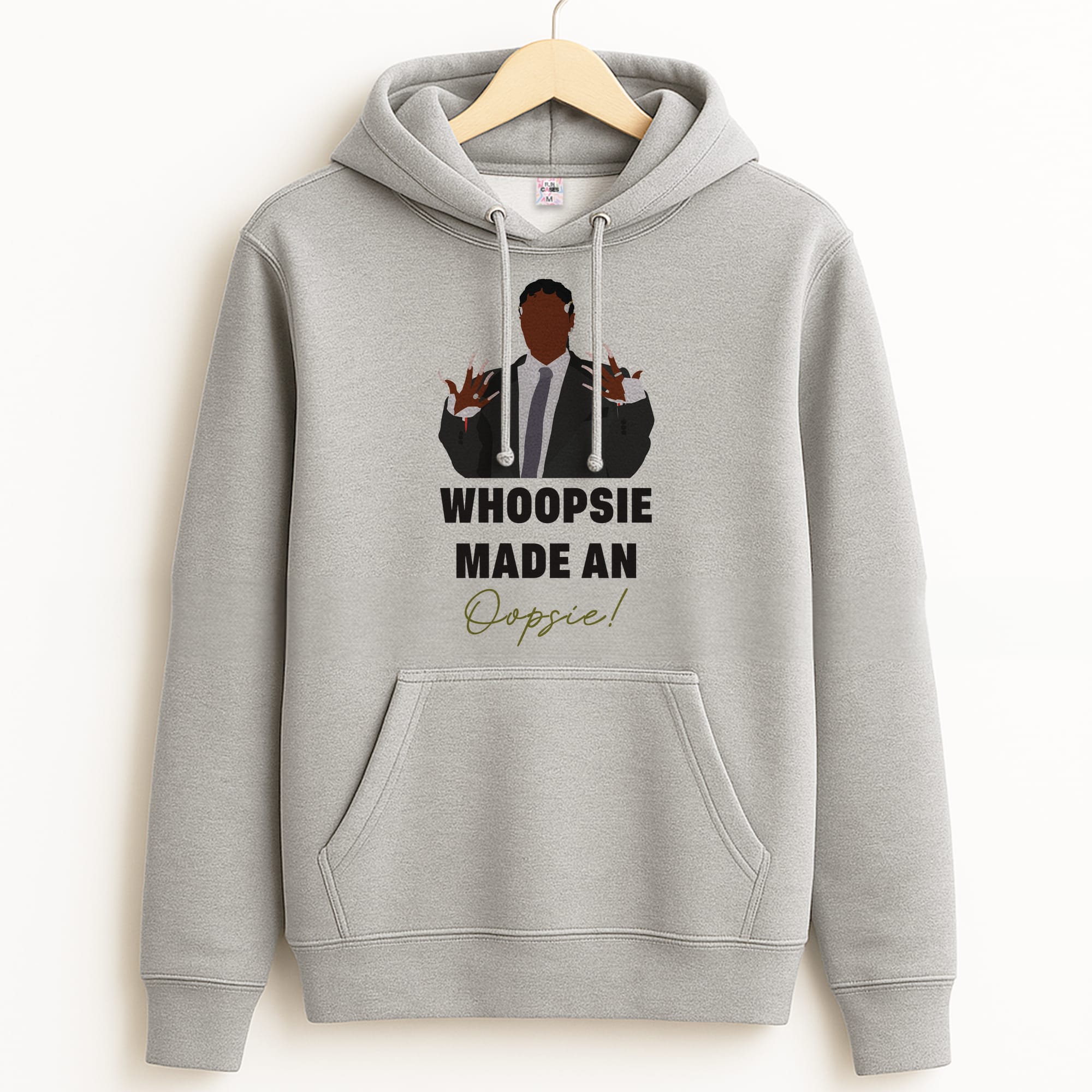 Whoopsie Made An Oopsie Grey Hoodie