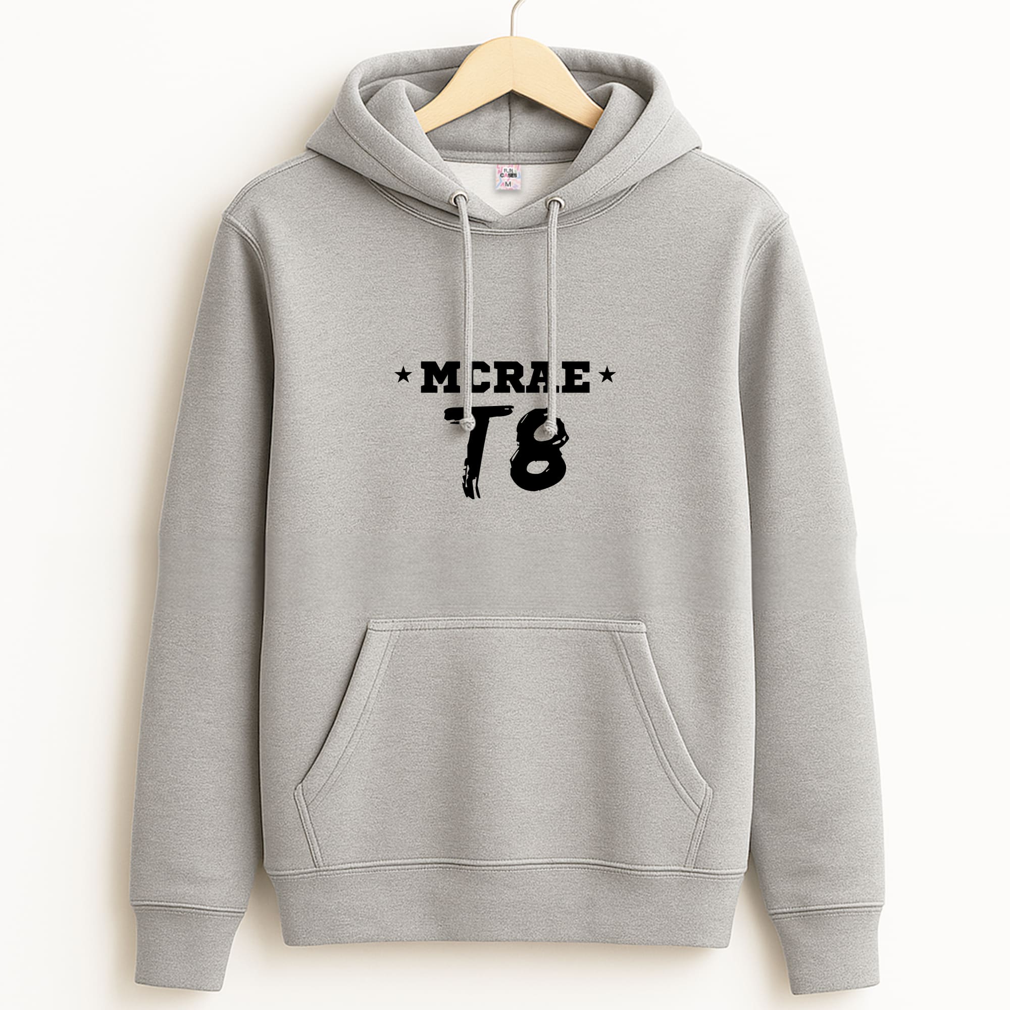 Pink T8 Sports Grey Hoodie