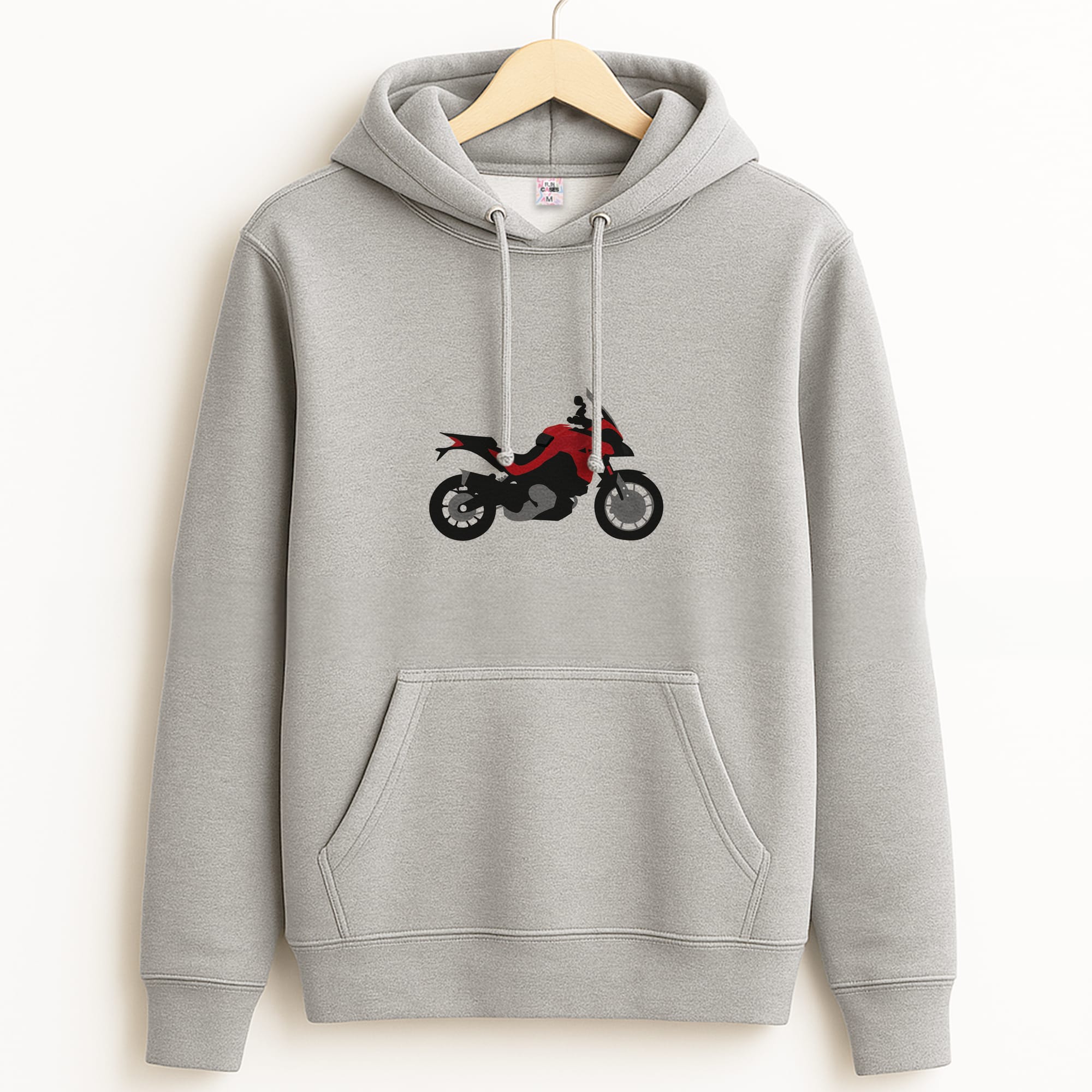 Red Motorbike - Motorbike Grey Hoodie