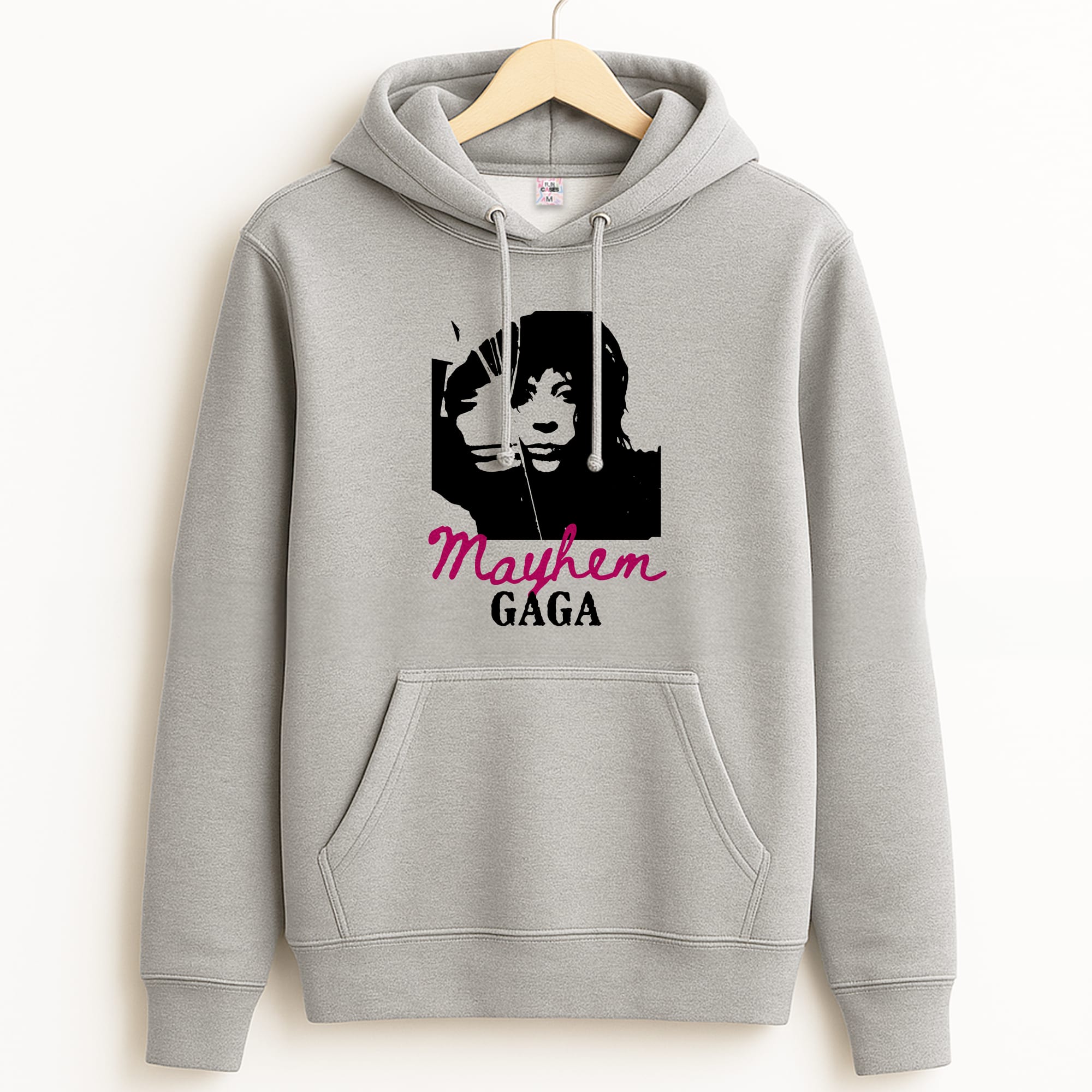 Pink Mayhem Gaga Grey Hoodie