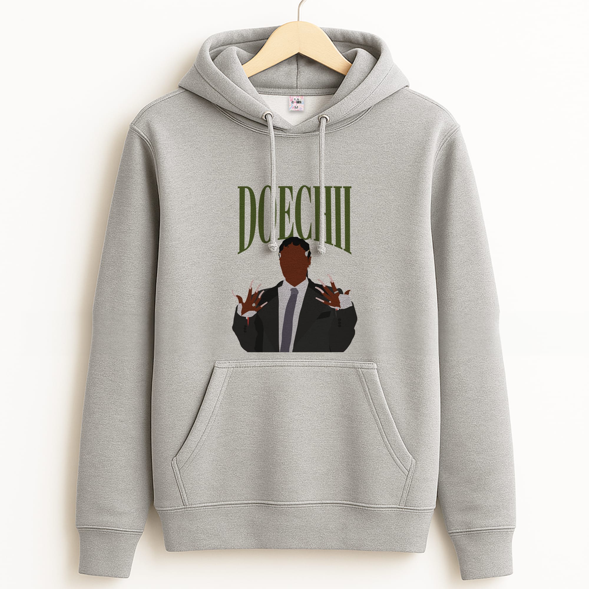 Rapper In Suit Grey Hoodie