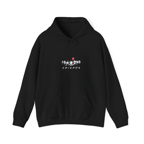 Horror Friends Hoodie Black Front