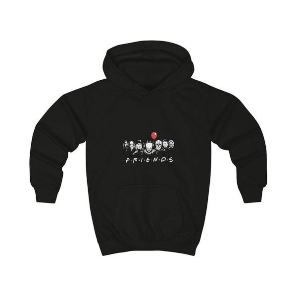 Horror Friends Kids Hoodie Black Front