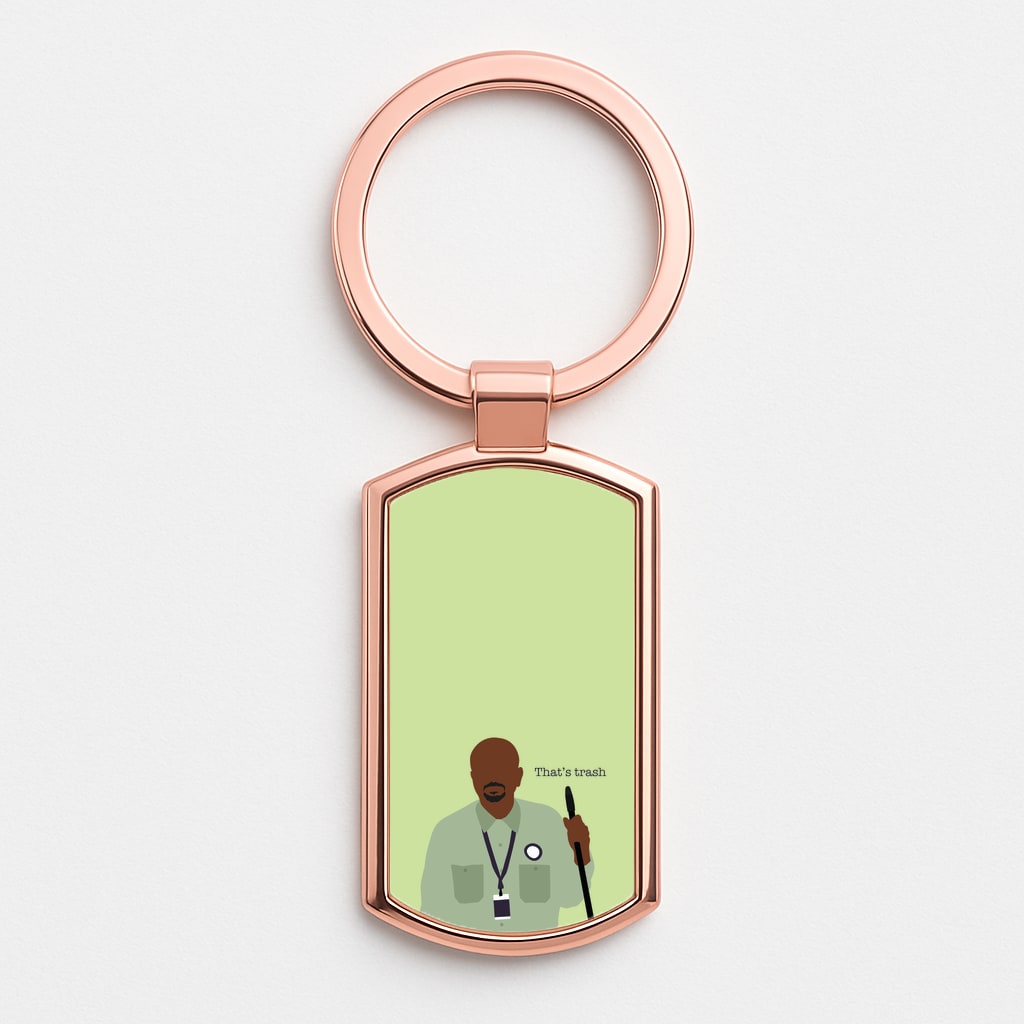 That's Trash Rose Gold Keyring