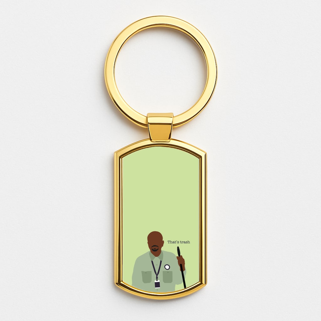 That's Trash Gold Keyring