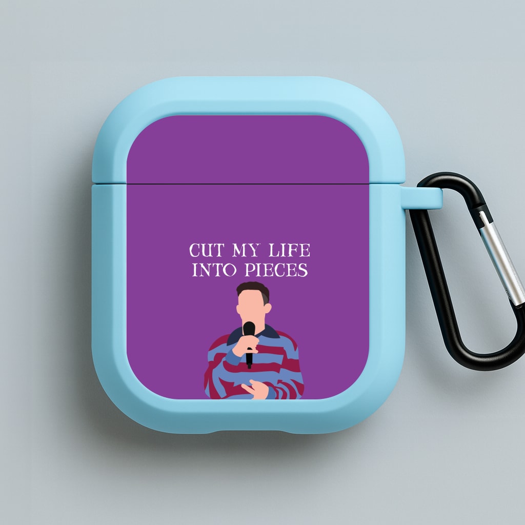 Cut My Life Into Pieces Karaoke Blue AirPods Case