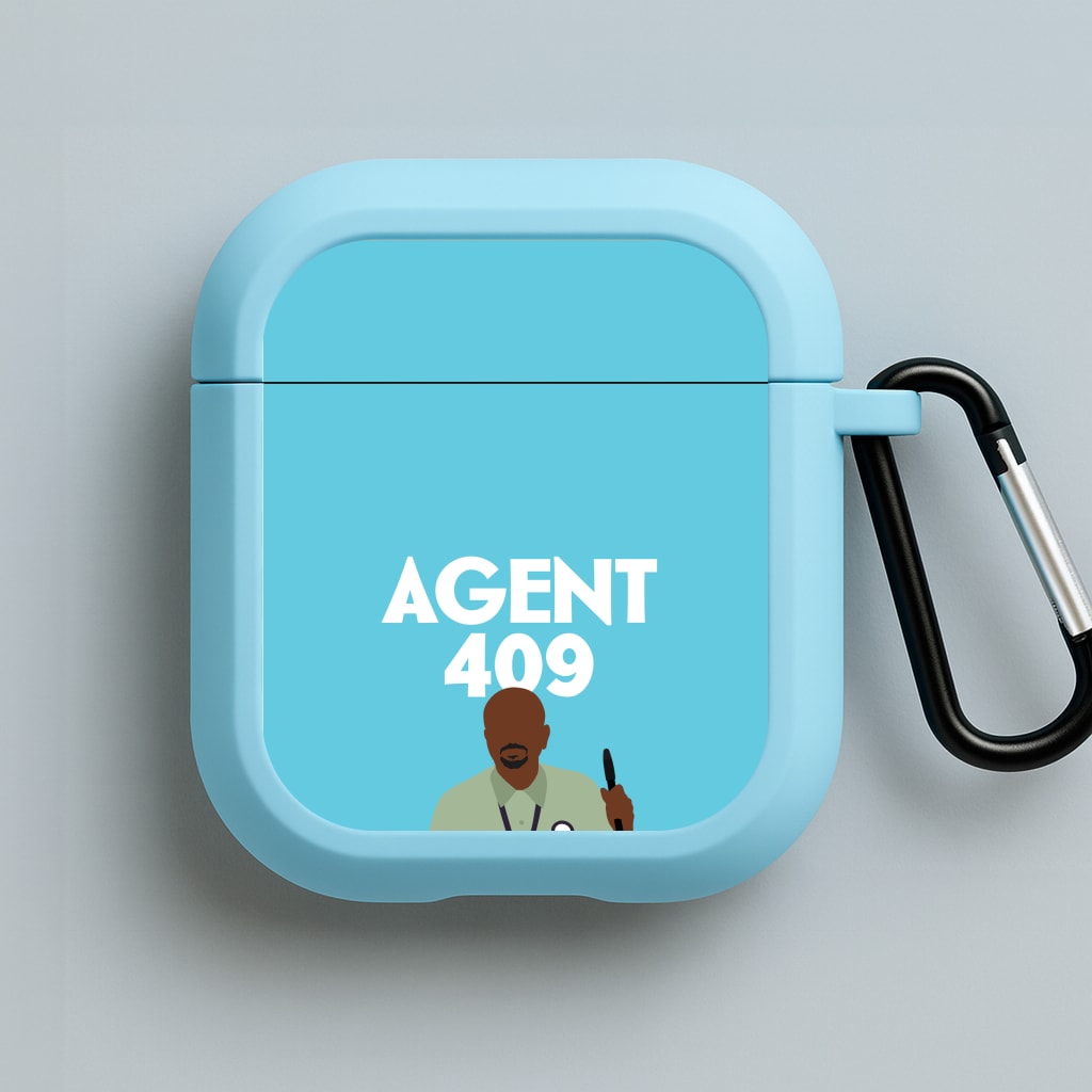 Agent 409 Blue AirPods Case