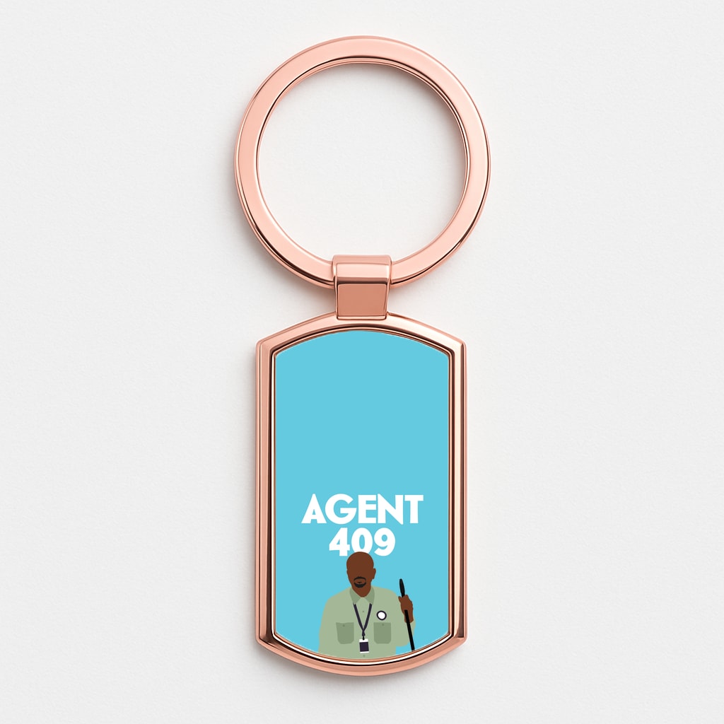 Agent 409 Rose Gold Keyring