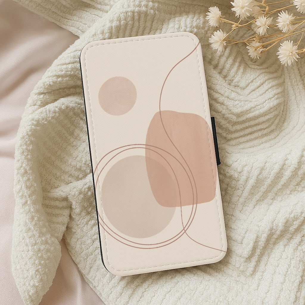 Abstract Pattern V Wallet Phone Case
