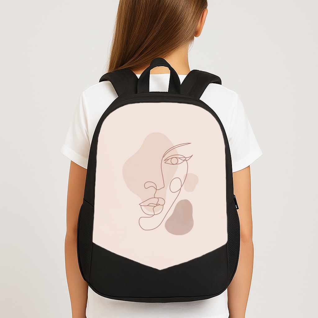 Abstract Pattern VIII Large School Bag