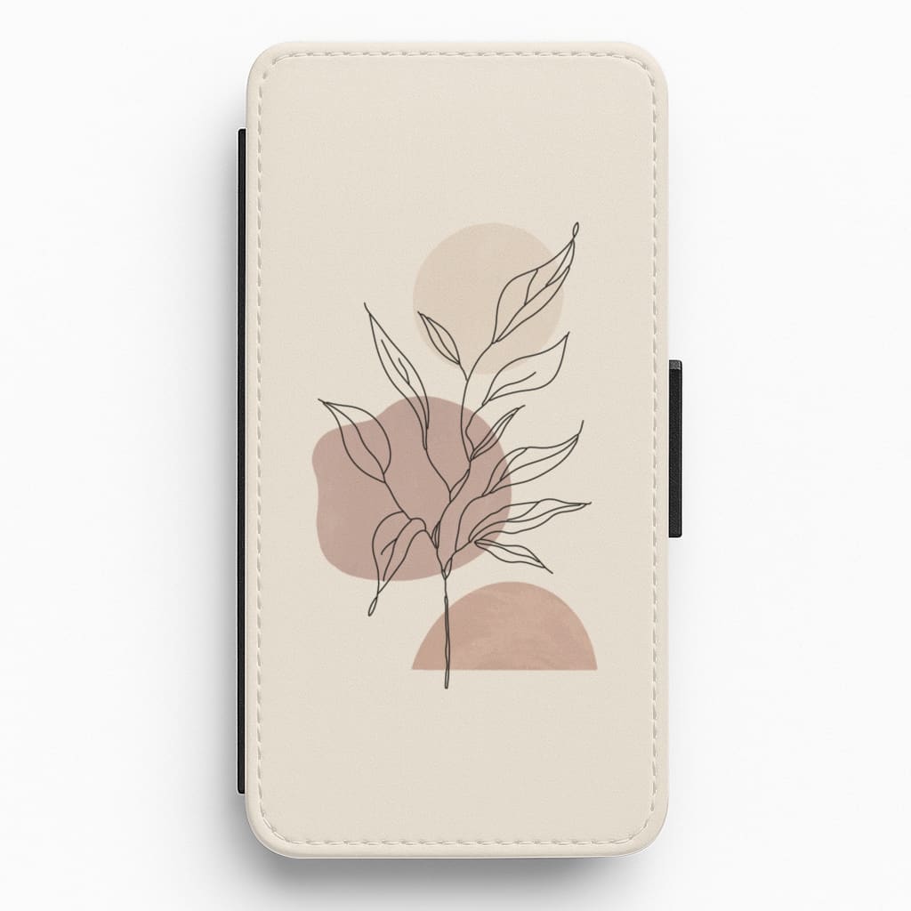 Abstract Pattern X Flip / Wallet Phone Case
