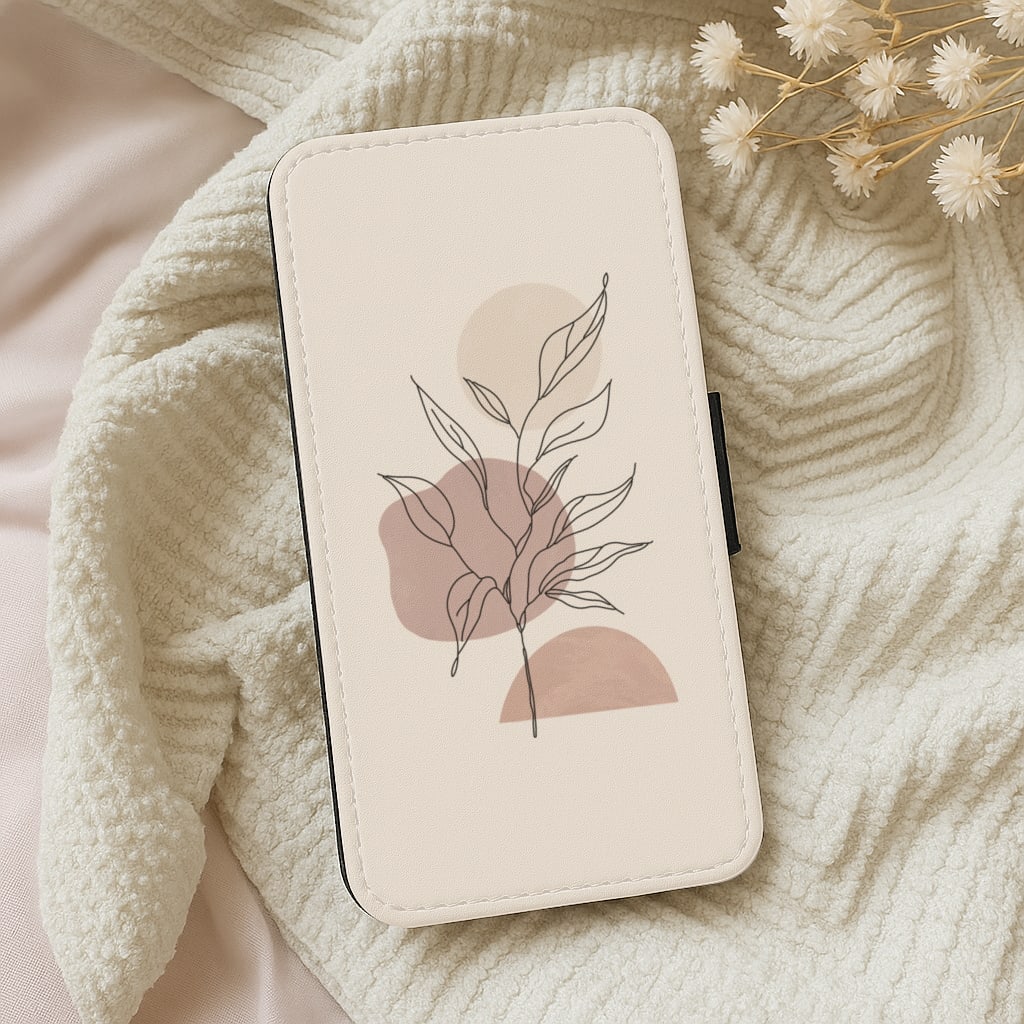 Abstract Pattern X Wallet Phone Case
