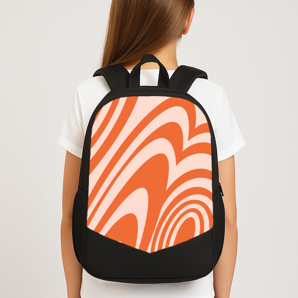 Colourful Abstract Pattern I Large School Bag