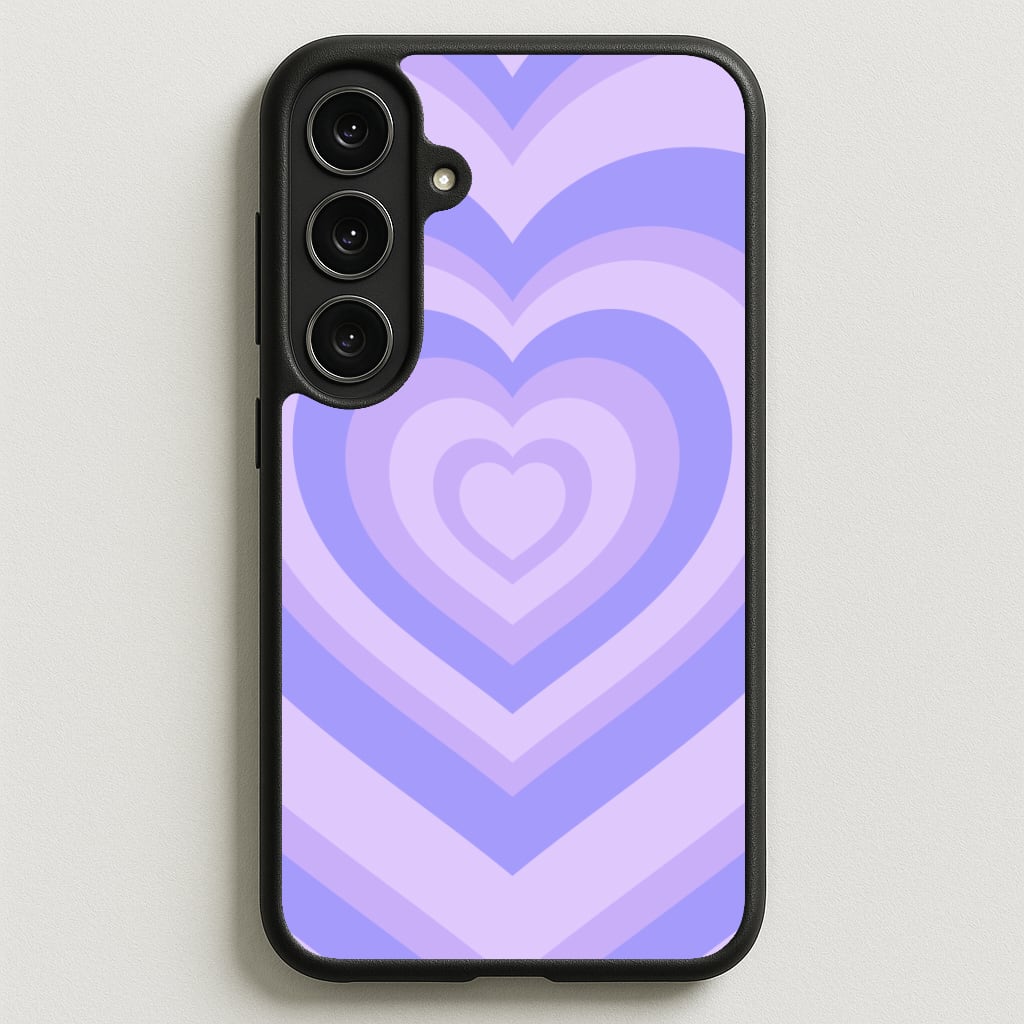 Purple - Colourful Hearts Phone Case for Galaxy S25FE
