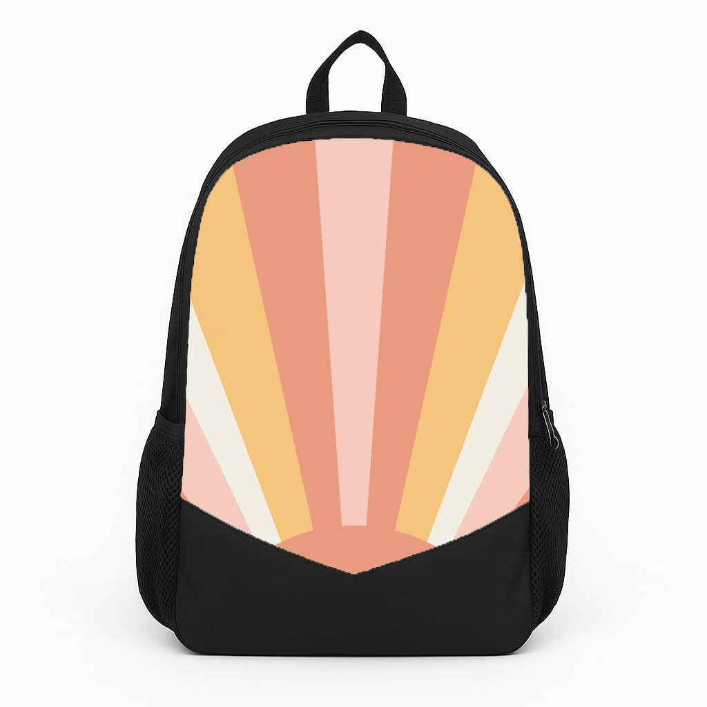 Colourful Abstract Pattern IX Large Backpack
